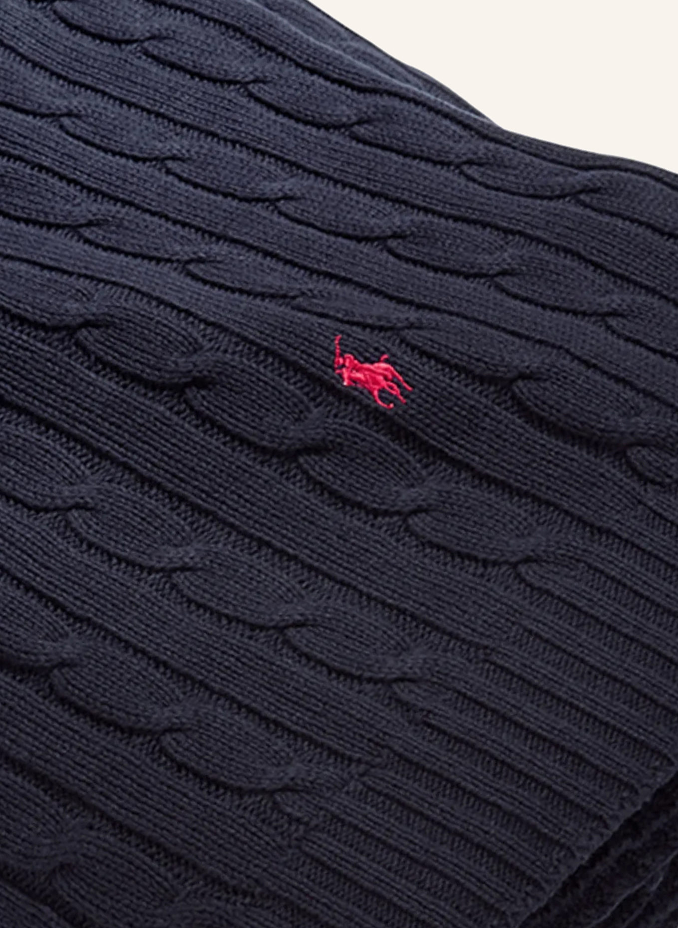 RALPH LAUREN HOME Plaid CABLE: DUNKELBLAU