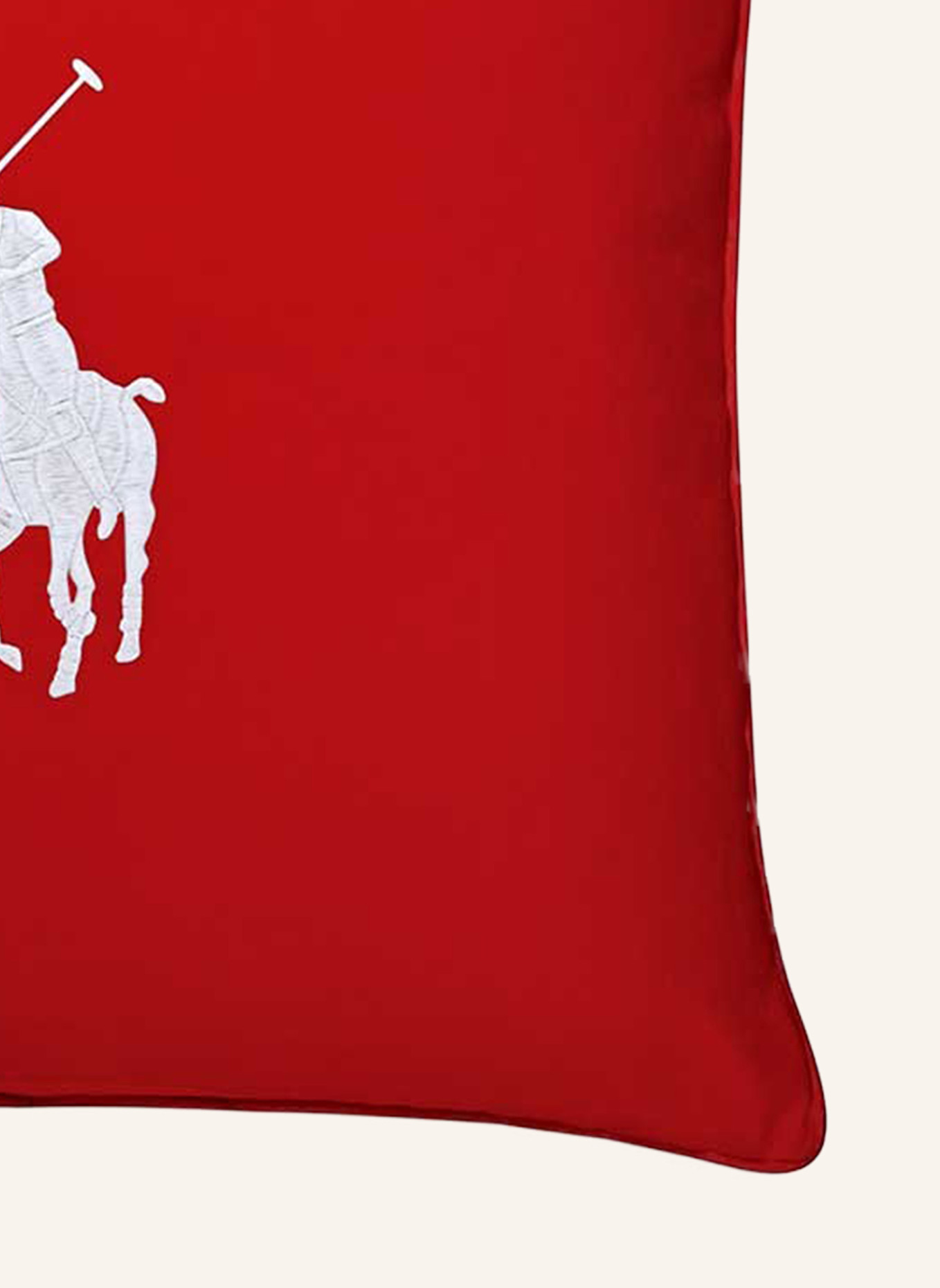RALPH LAUREN HOME Dekokissenhülle PONY: ROT/ WEISS