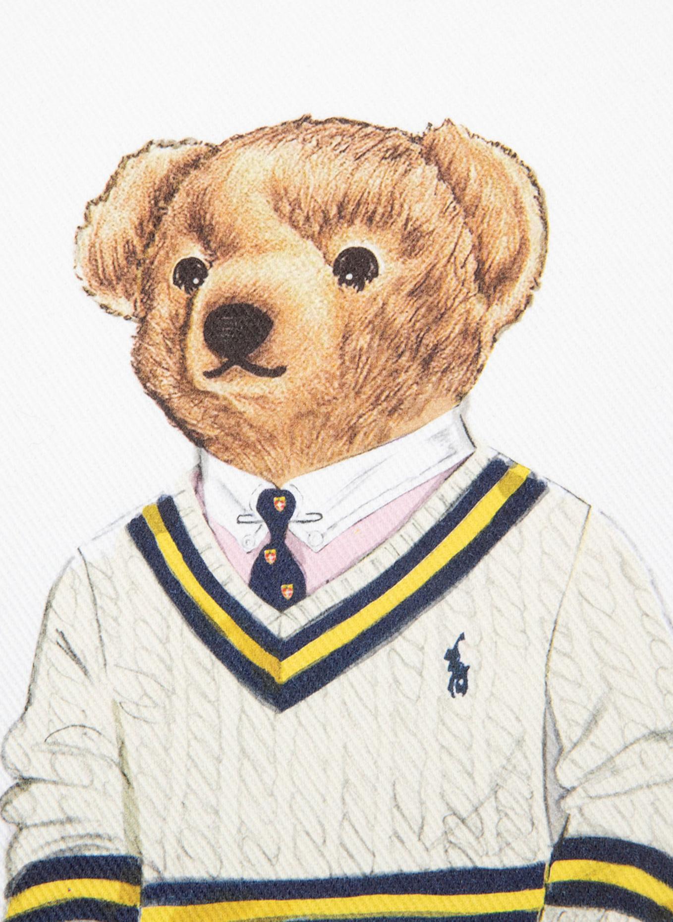 RALPH LAUREN HOME Dekokissenhülle PREPBEAR: WEISS