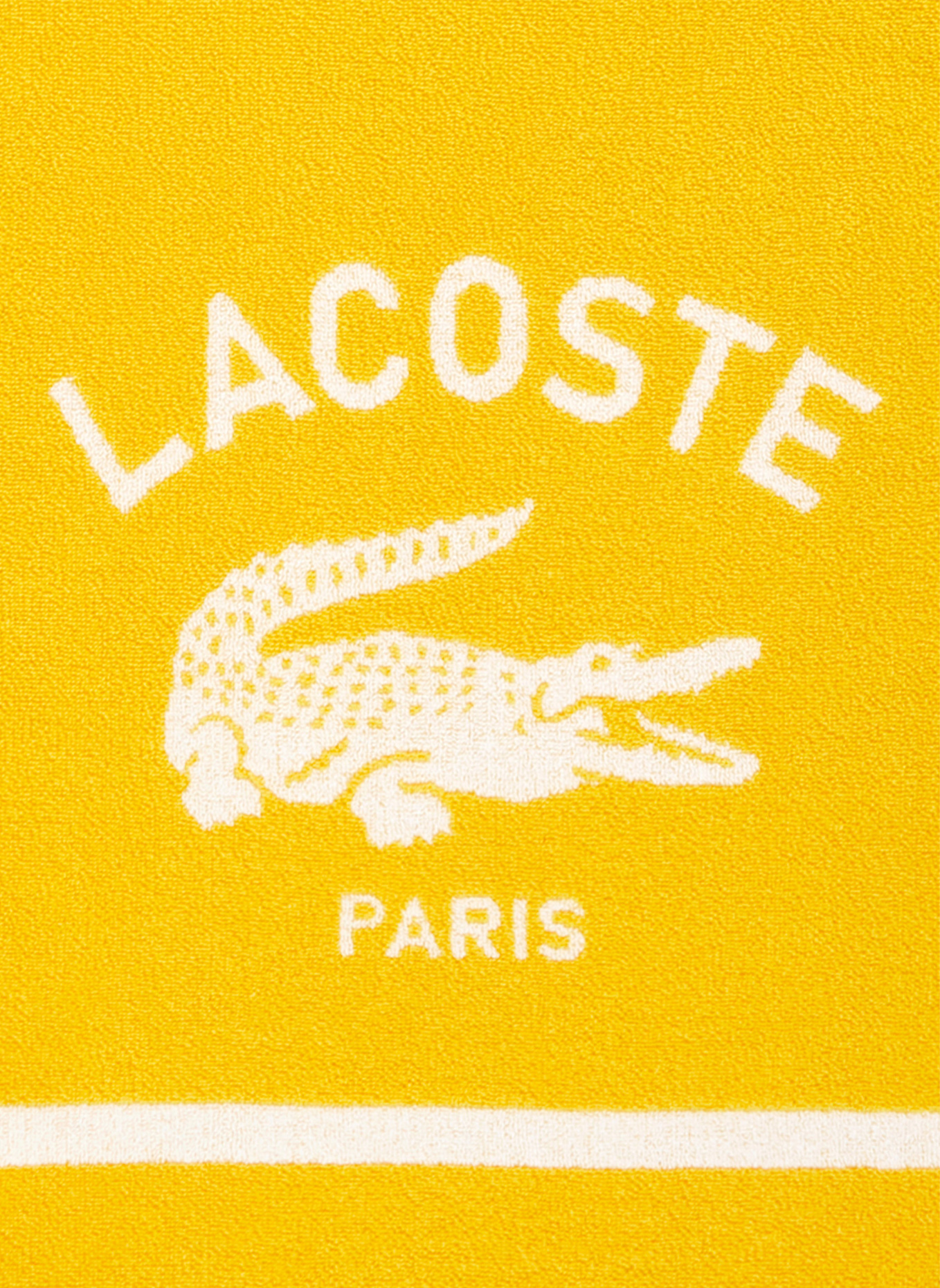 LACOSTE Strandtuch LORIGINE: GELB