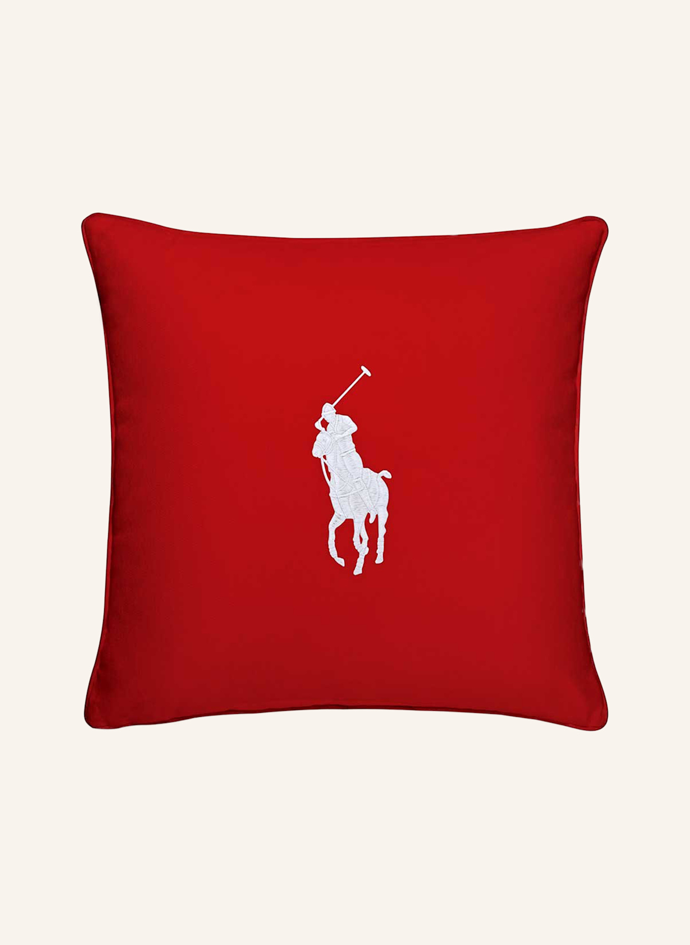 RALPH LAUREN HOME Dekokissenhülle PONY: ROT/ WEISS