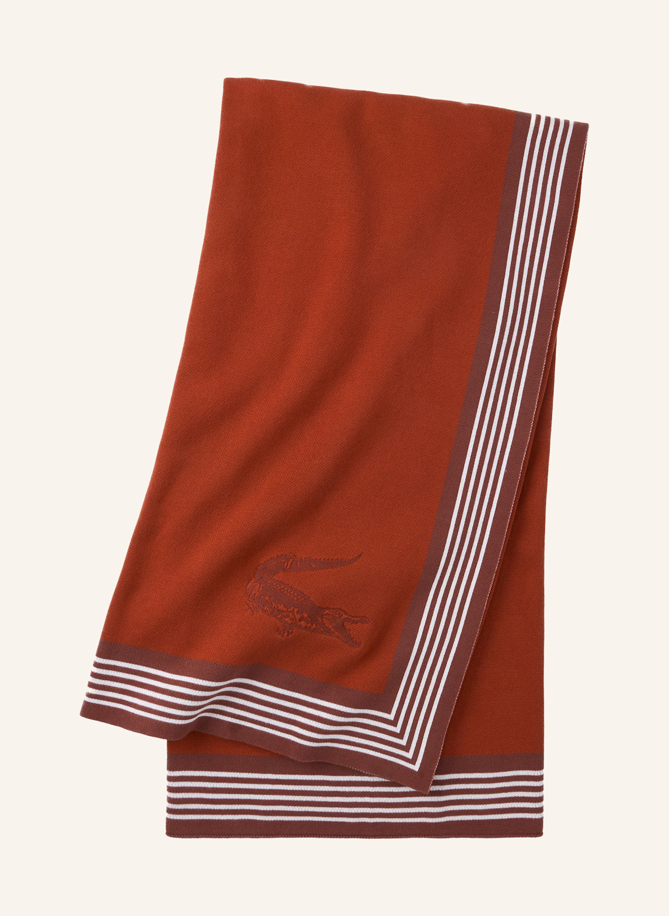 LACOSTE Plaid LFRAME: DUNKELORANGE