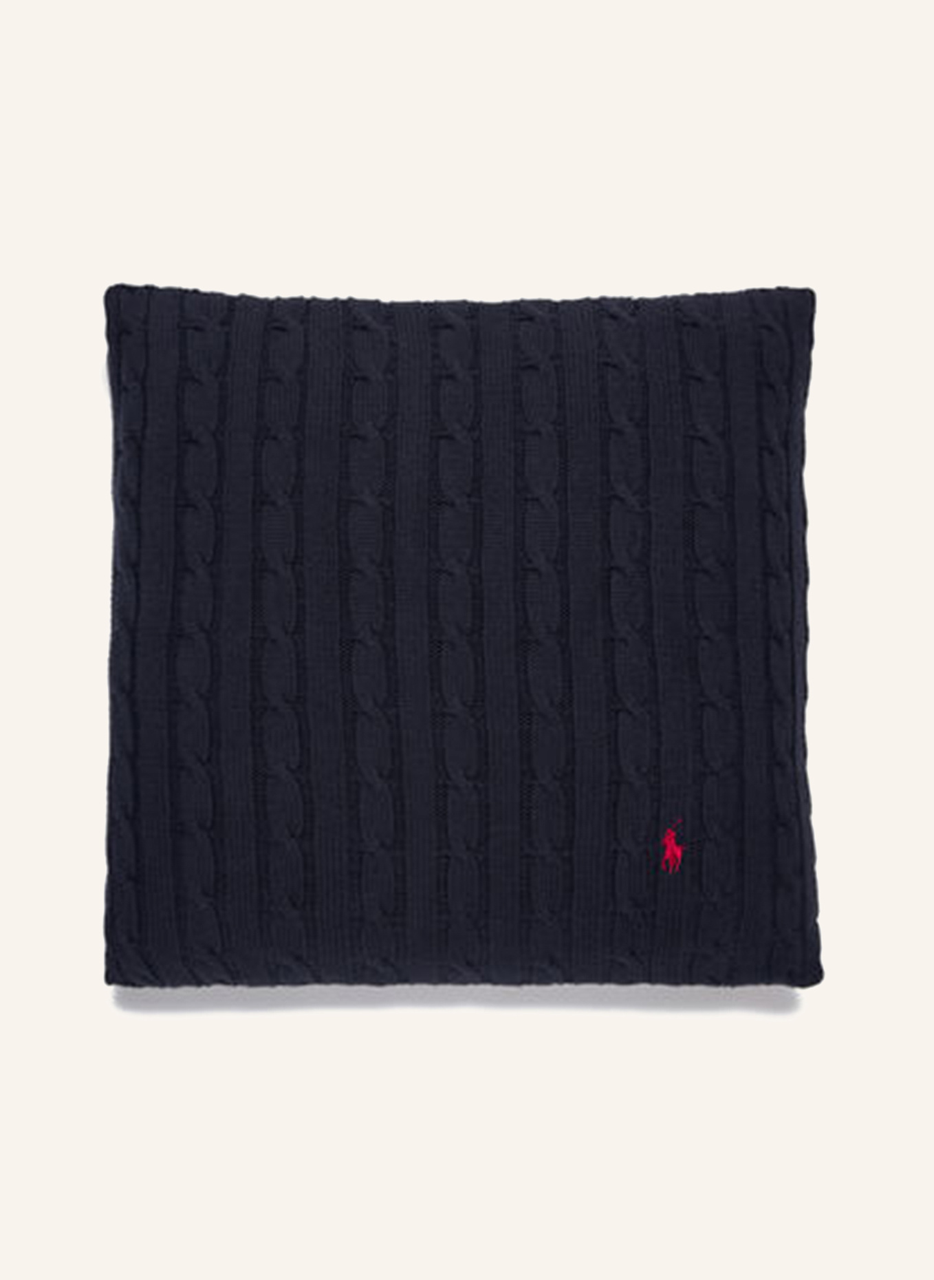 RALPH LAUREN HOME Dekokissenhülle CABLE: DUNKELBLAU