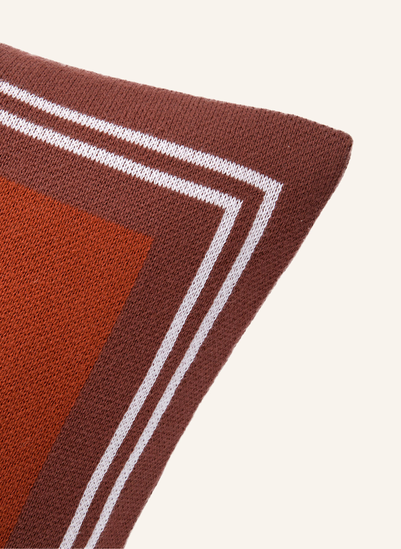 LACOSTE Dekokissenhülle LFRAME: DUNKELORANGE