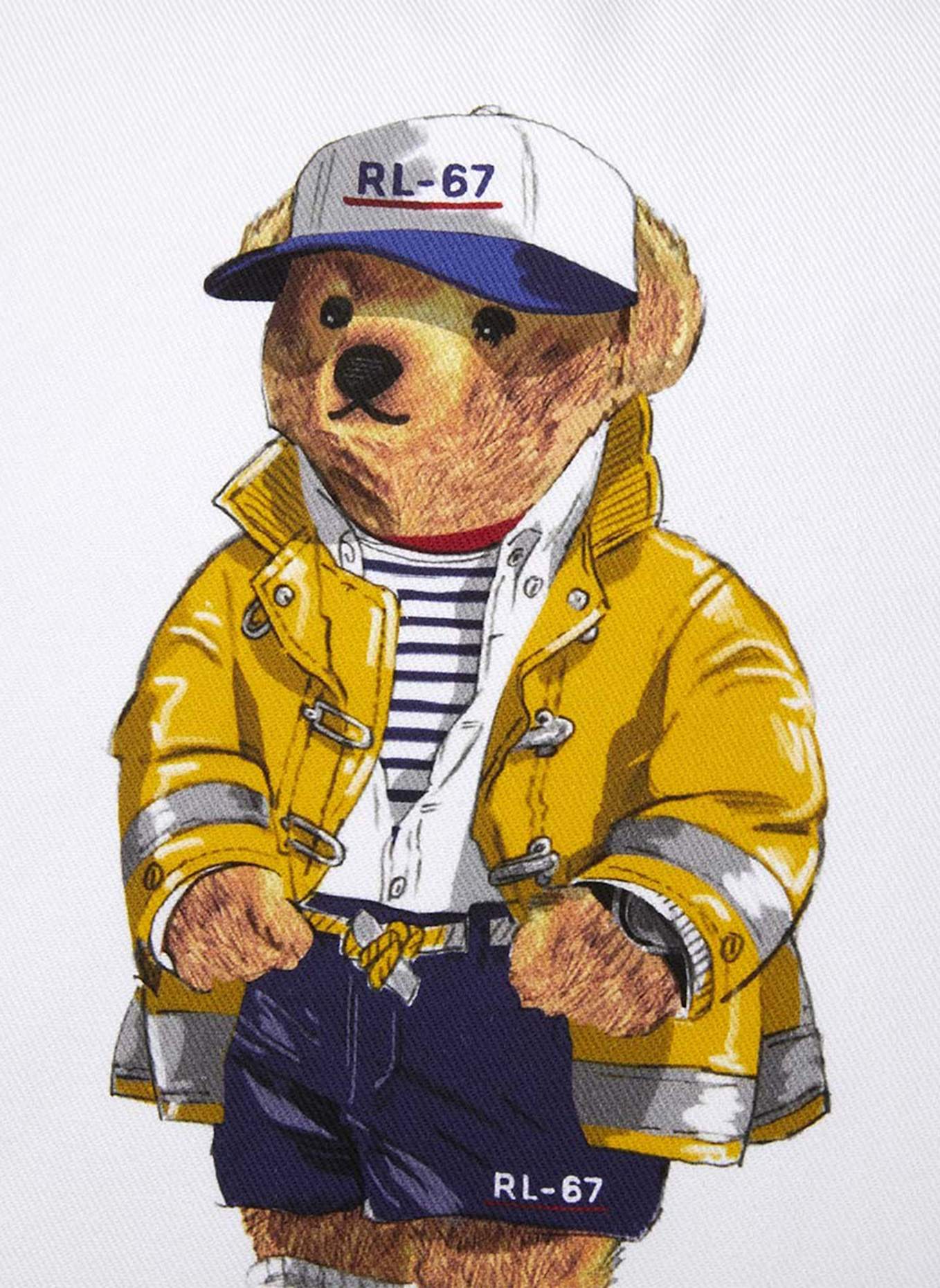 RALPH LAUREN HOME Dekokissenhülle BEAR: WEISS