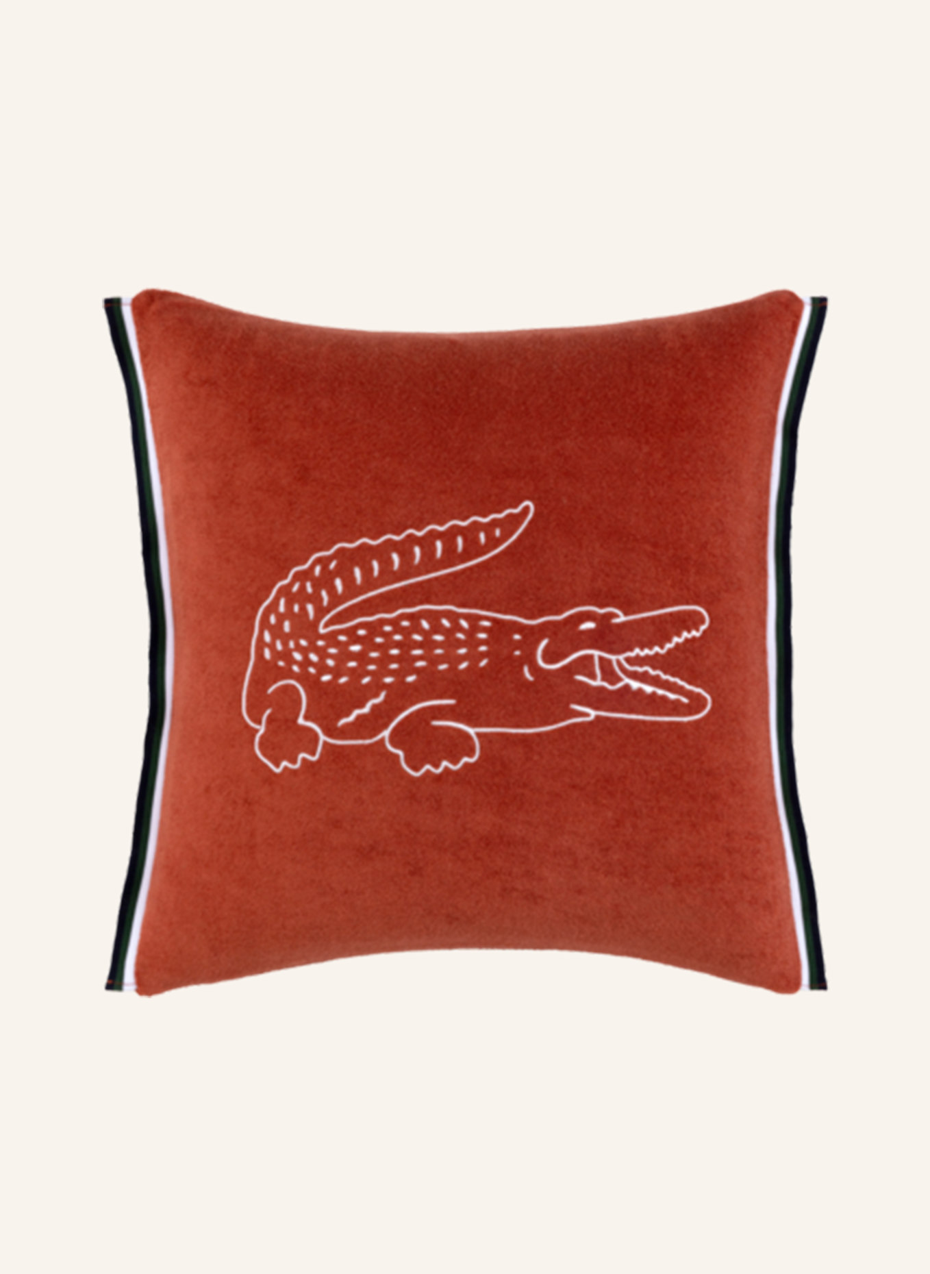 LACOSTE Dekokissenhülle LBREAK: DUNKELORANGE