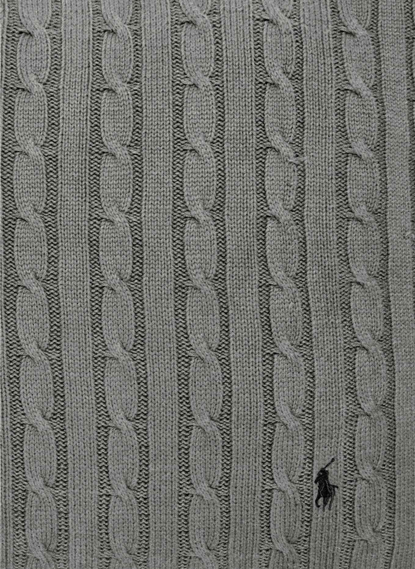 RALPH LAUREN HOME Dekokissenhülle CABLE: DUNKELGRAU