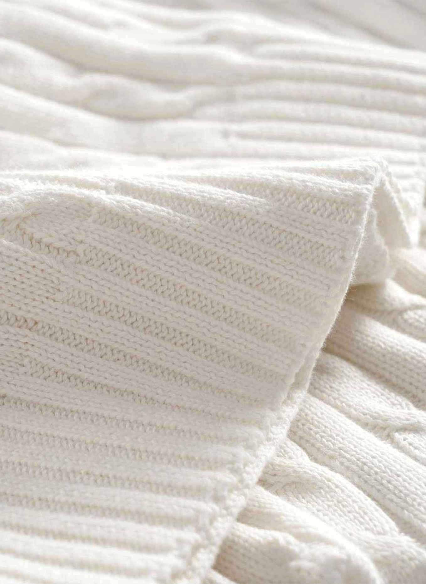 RALPH LAUREN HOME Plaid RLCABLE: WEISS