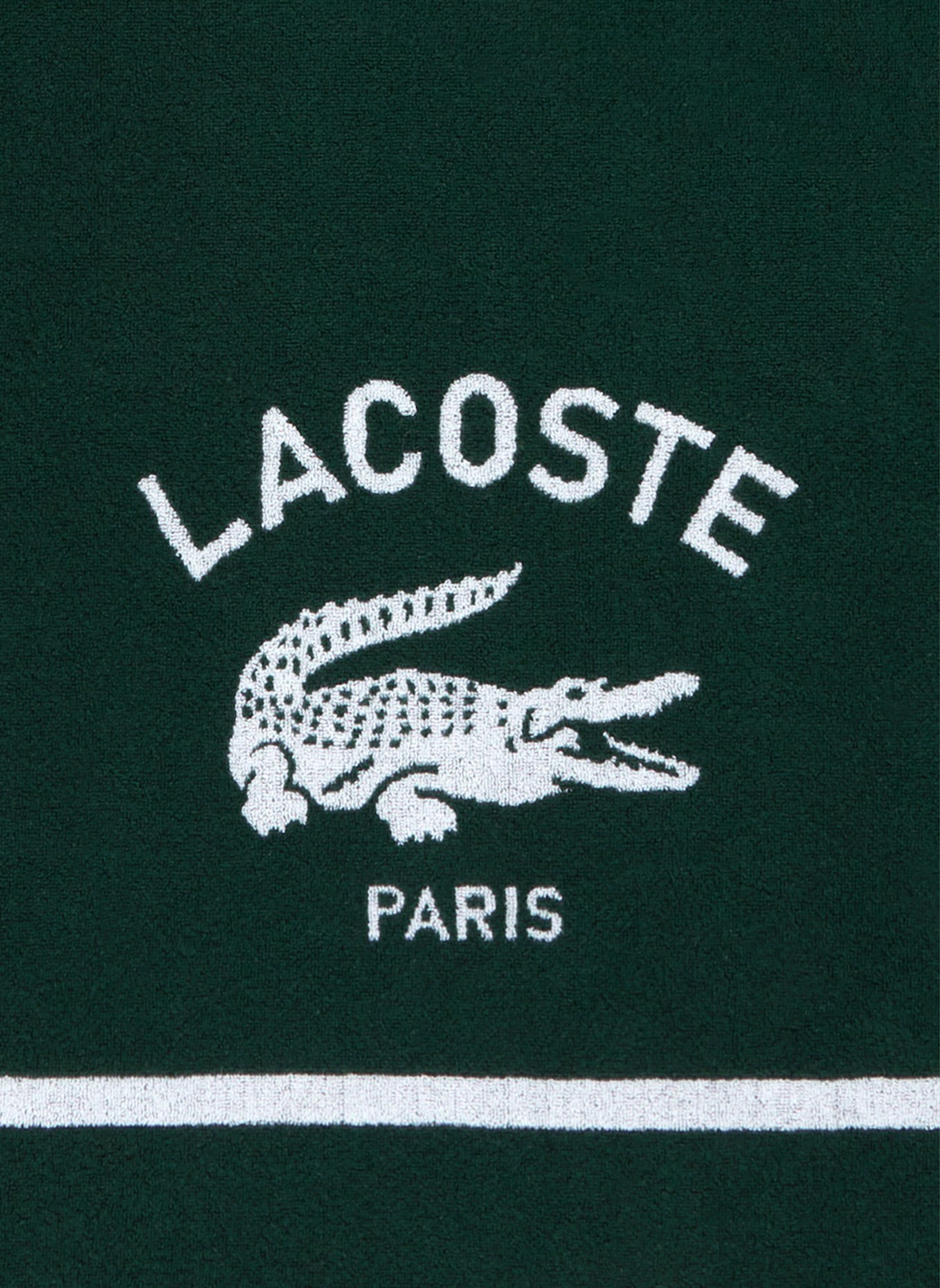LACOSTE Strandtuch LORIGINE: DUNKELGRÜN