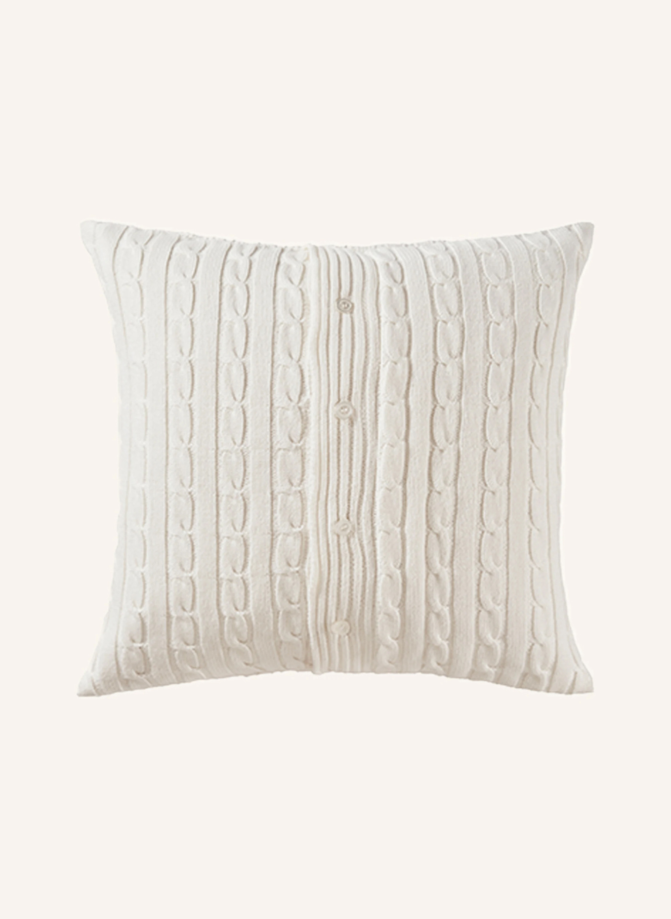 RALPH LAUREN HOME Dekokissenhülle RLCABLE: WEISS