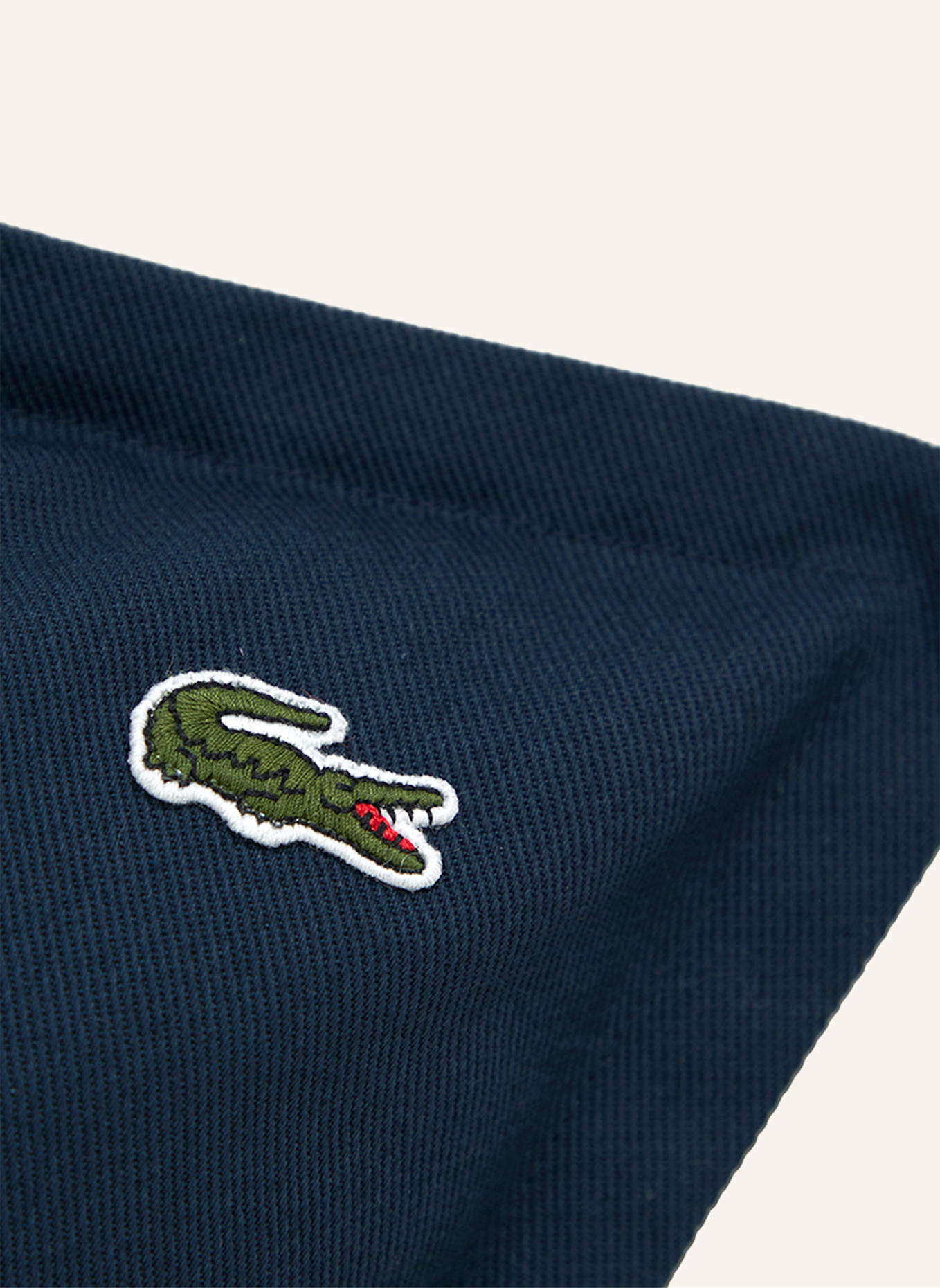 LACOSTE Dekokissenhülle LRUBAN: DUNKELBLAU