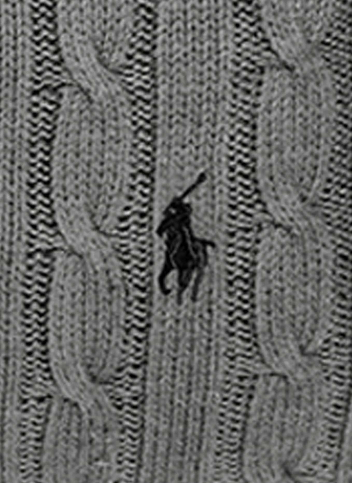 RALPH LAUREN HOME Dekokissenhülle CABLE: DUNKELGRAU