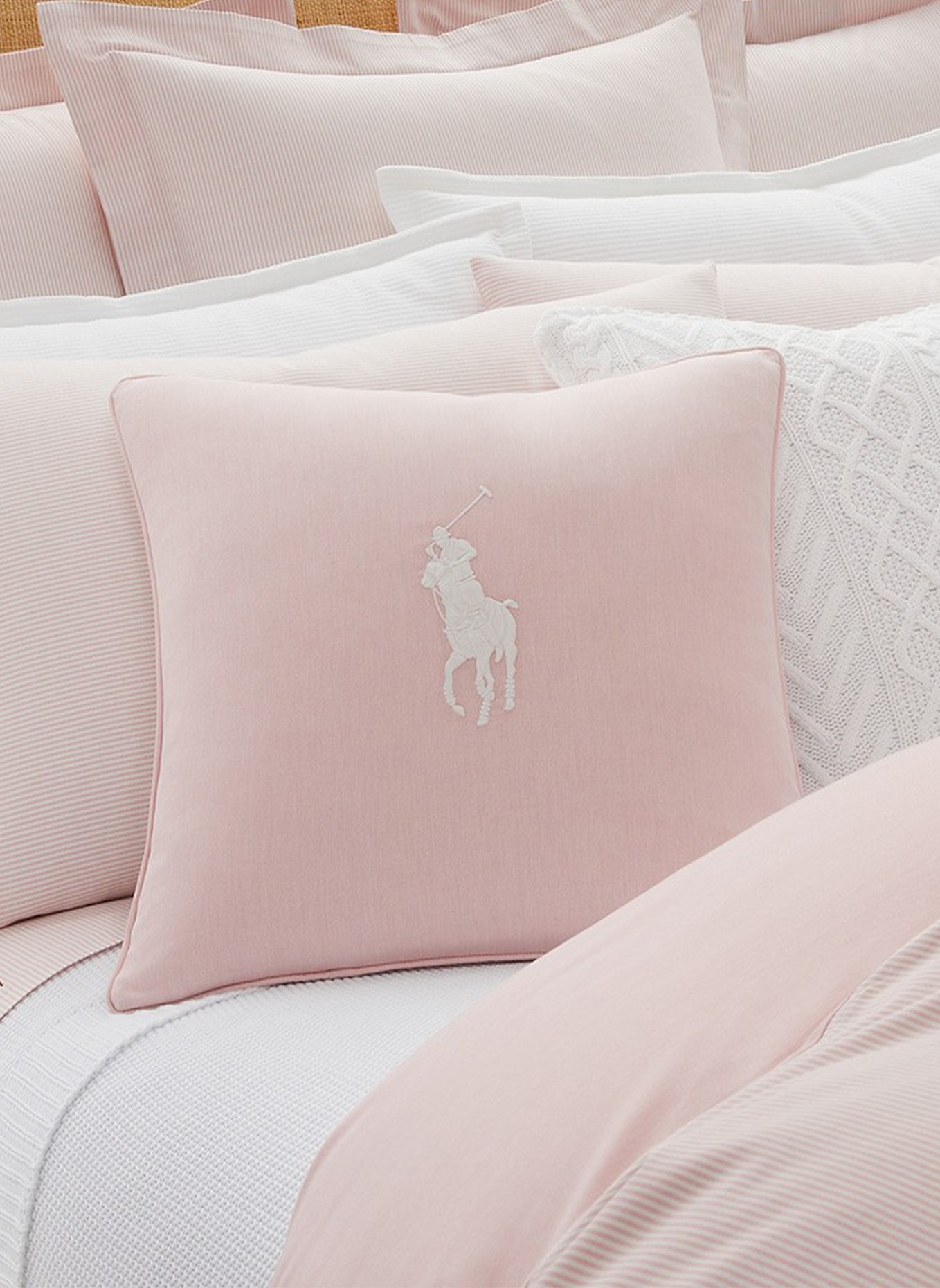 RALPH LAUREN HOME Dekokissenhülle OXFORD: ROSÉ