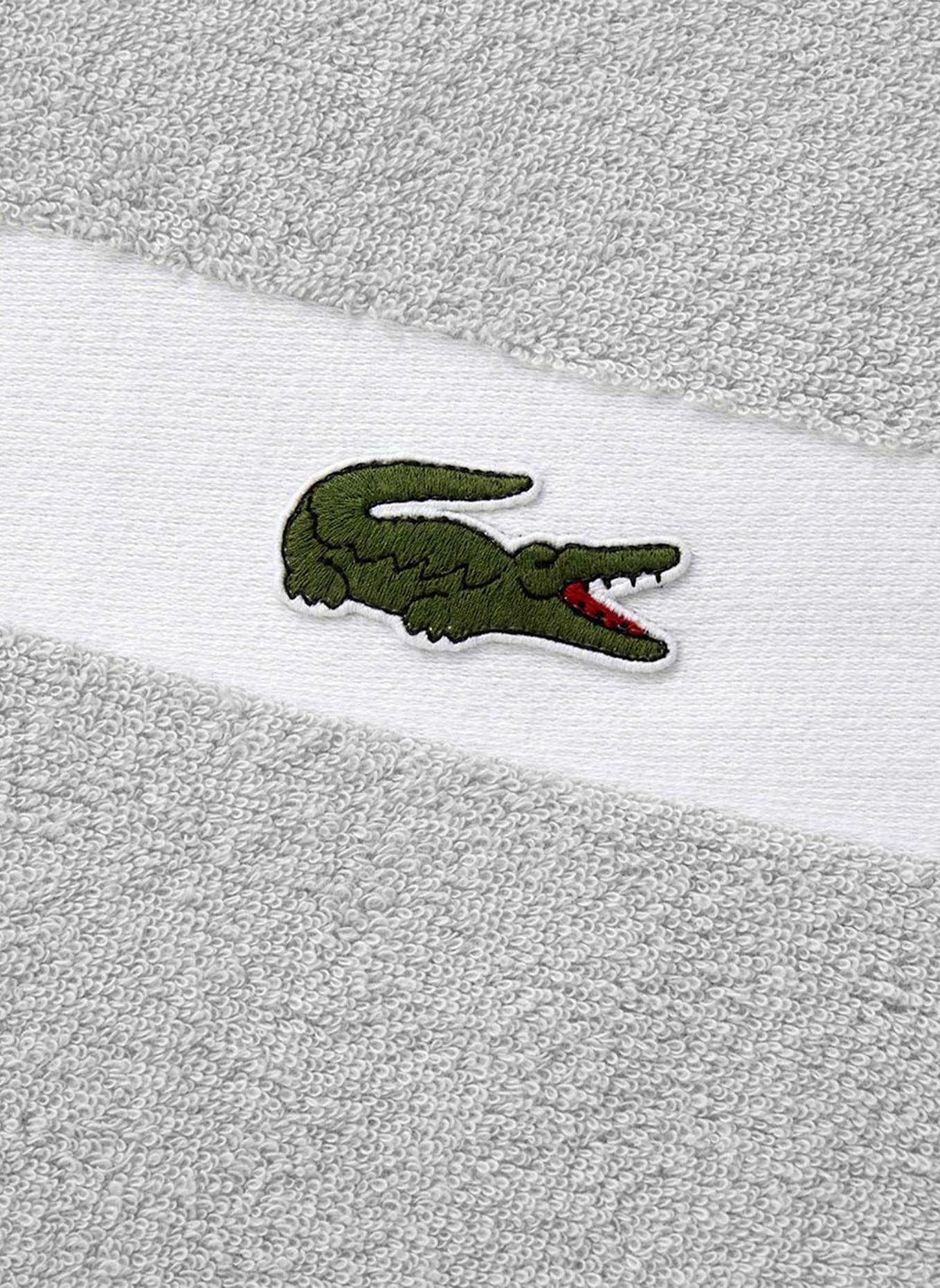 LACOSTE Handtuch LCASUAL: HELLGRAU