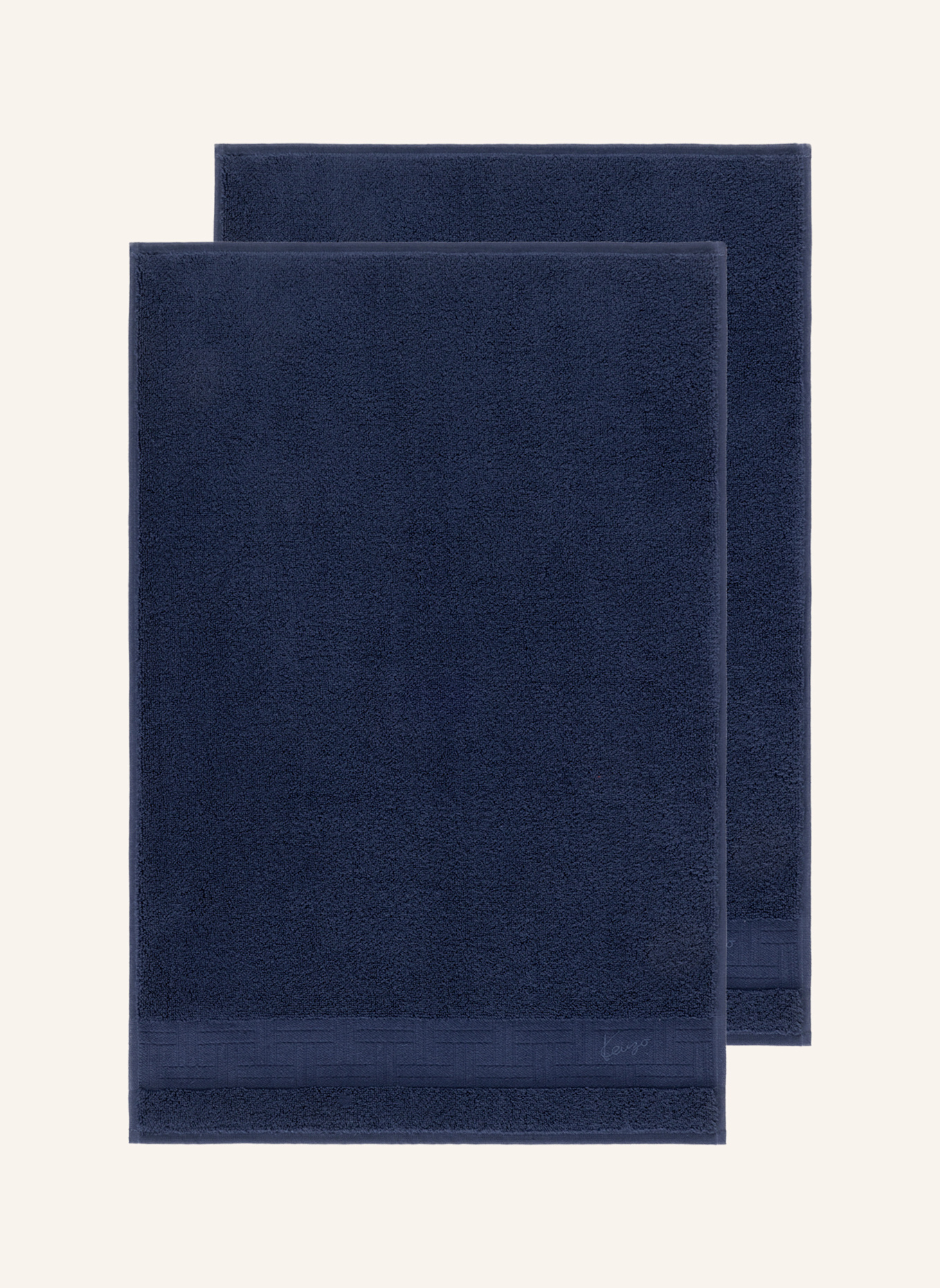 KENZO HOME Gästetuch 2er Set KWEAVE: DUNKELBLAU