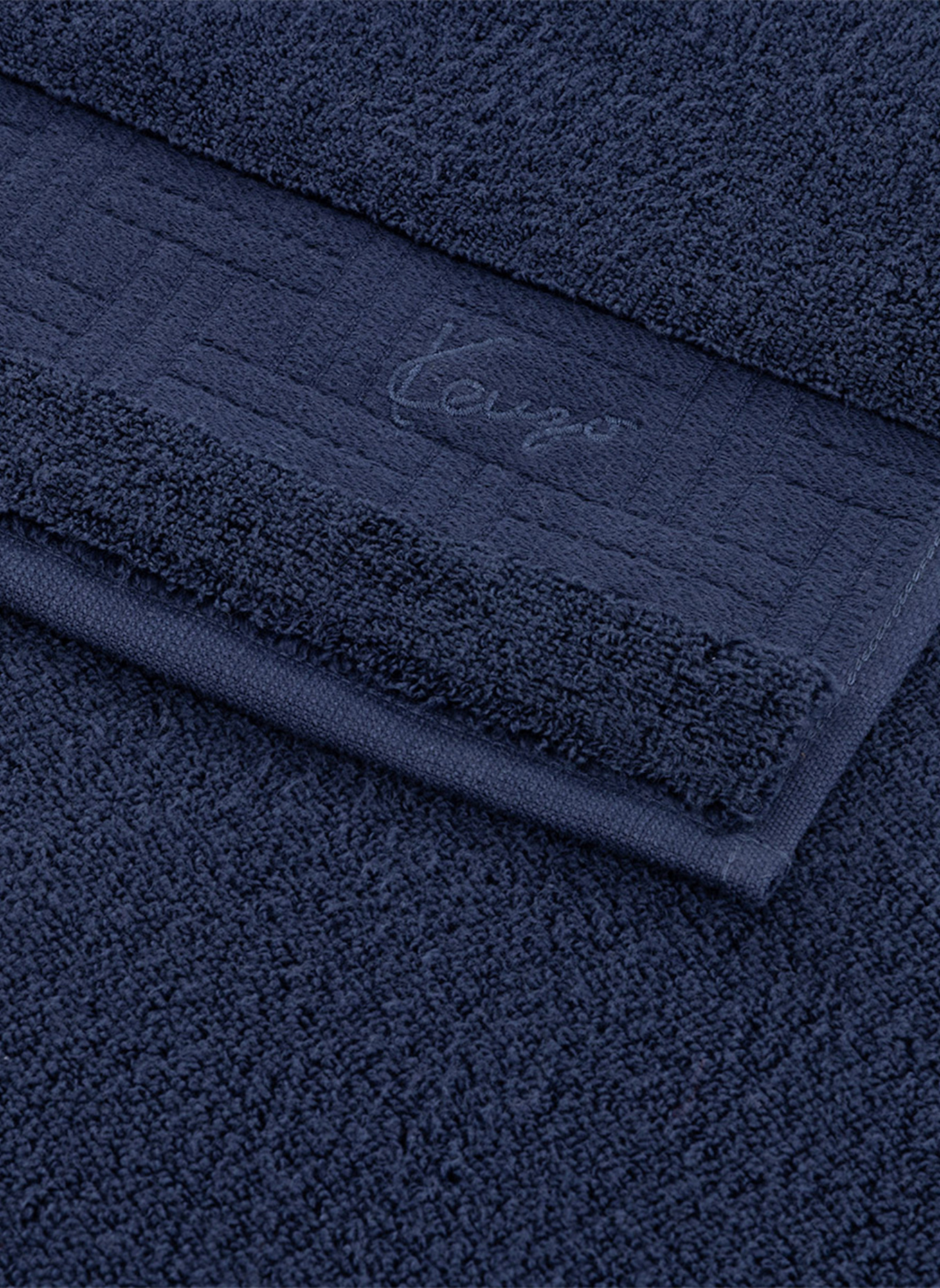 KENZO HOME Gästetuch 2er Set KWEAVE: DUNKELBLAU