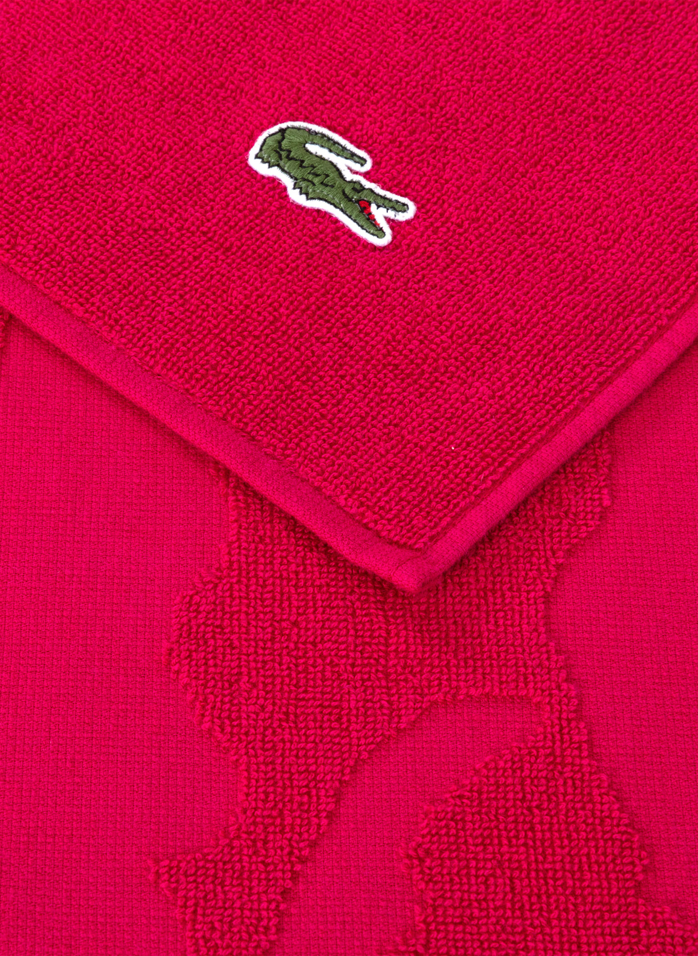 LACOSTE Strandtuch LSPORT: ROT