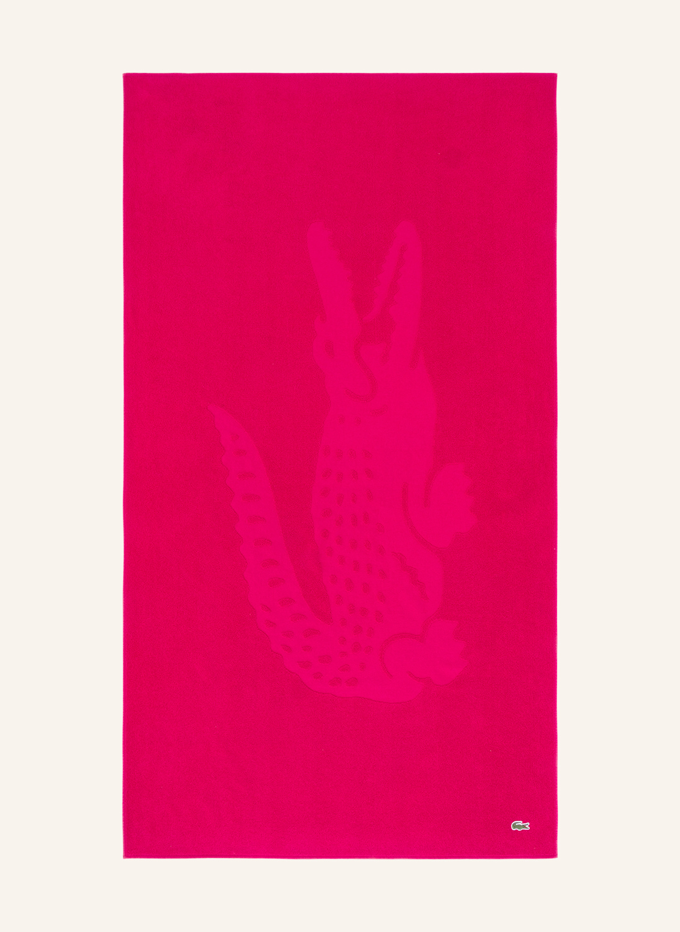 LACOSTE Strandtuch LSPORT: ROT