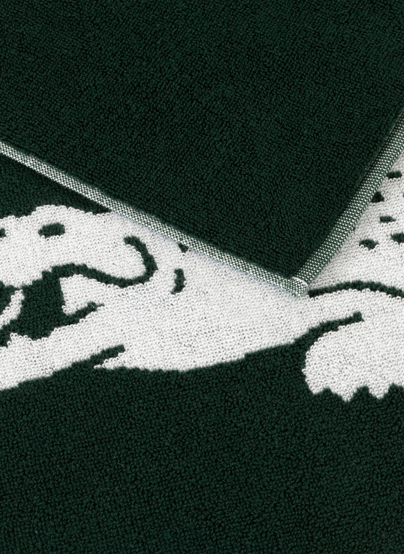 LACOSTE Strandtuch LRETRO: GRÜN