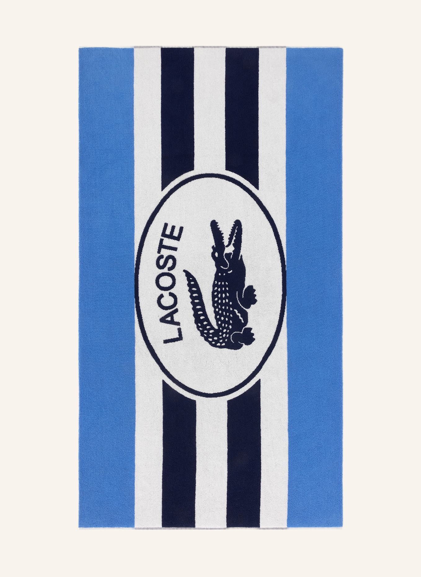 LACOSTE Strandtuch LBADGE: DUNKELBLAU