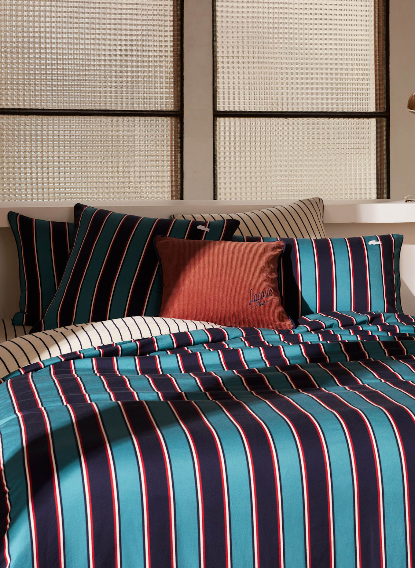 LACOSTE Bettwäsche Set LBOLD: BLAU