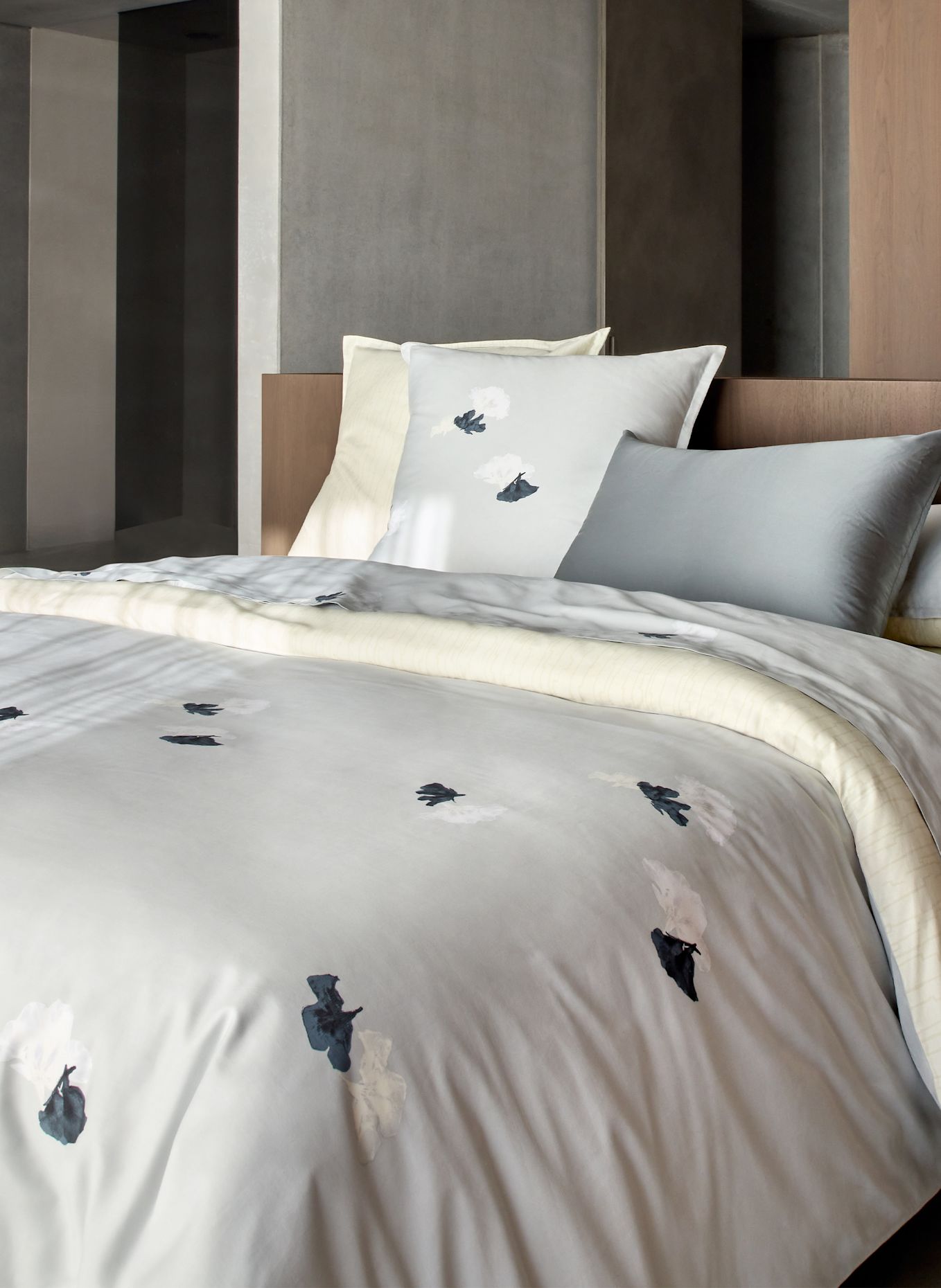 BOSS Dekbedovertrekken & hoeslakens MOONFLOWERS: BLAUW