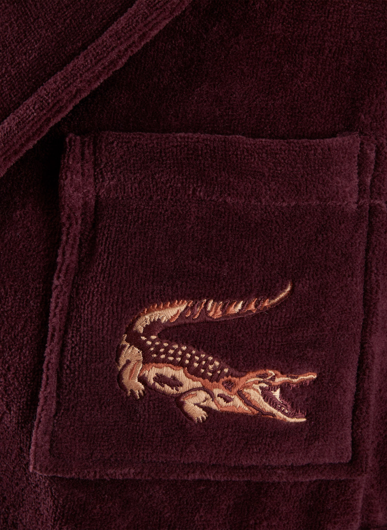 LACOSTE Bademantel LRENE: ROT