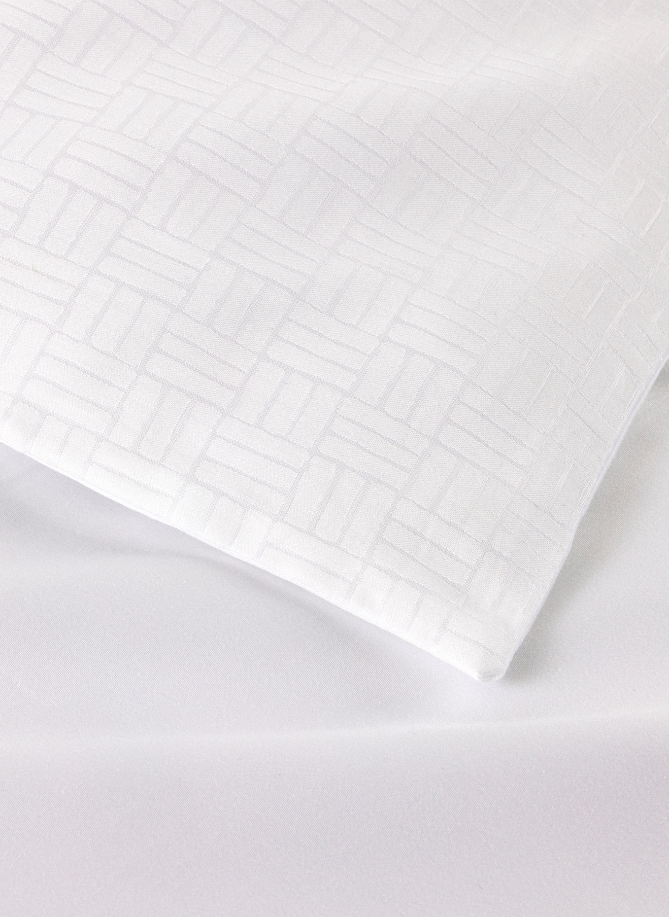 BOSS Bettwäsche Set LATTICE: WEISS
