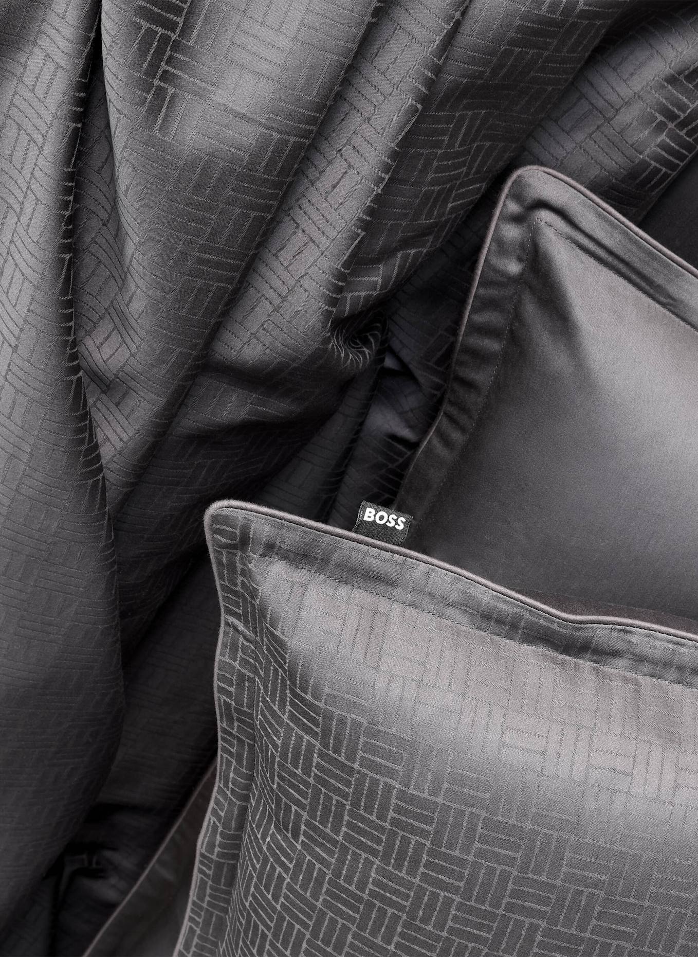 BOSS Bettwäsche Set LATTICE: GRAU