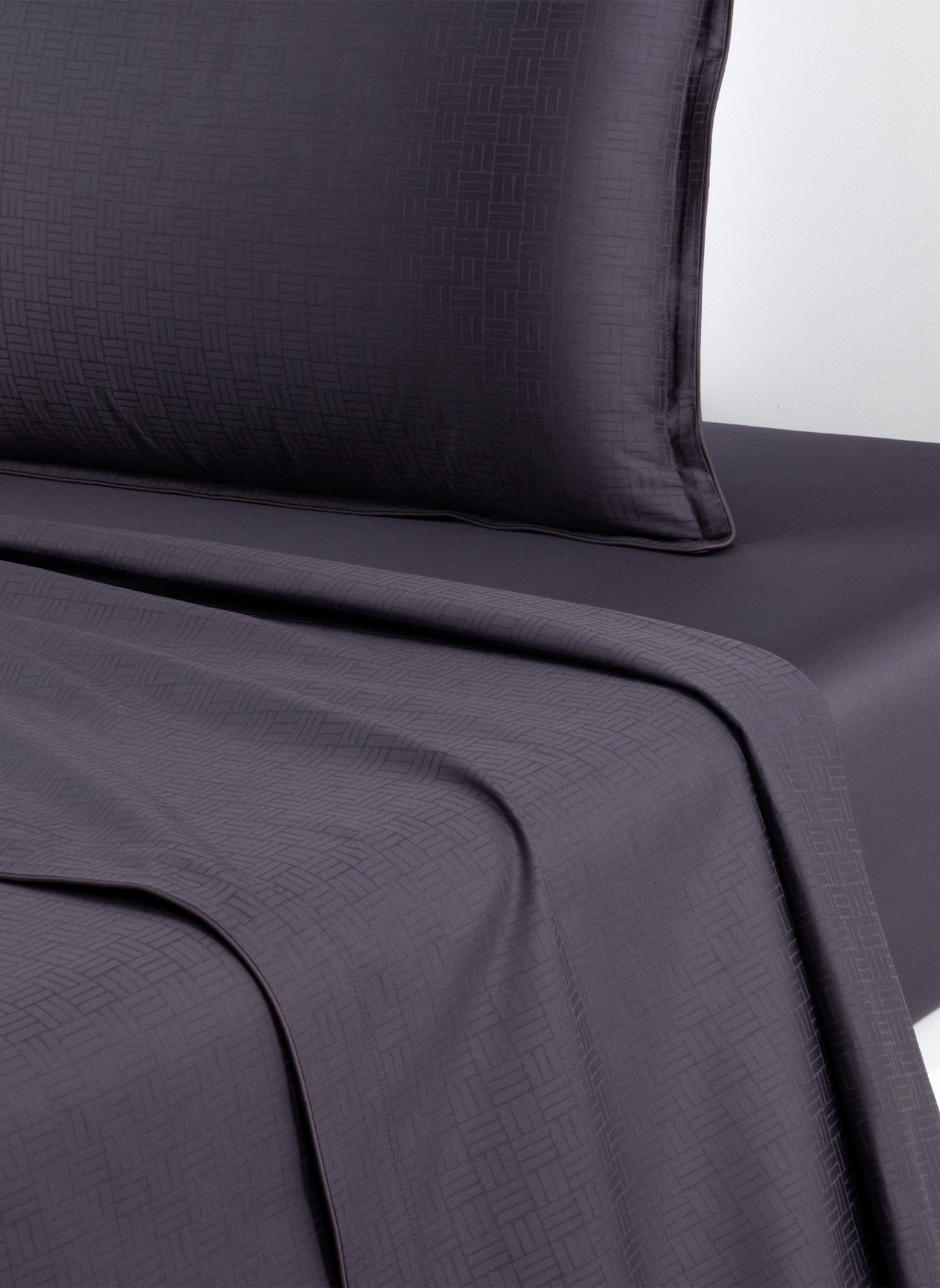 BOSS Bettwäsche Set LATTICE: GRAU