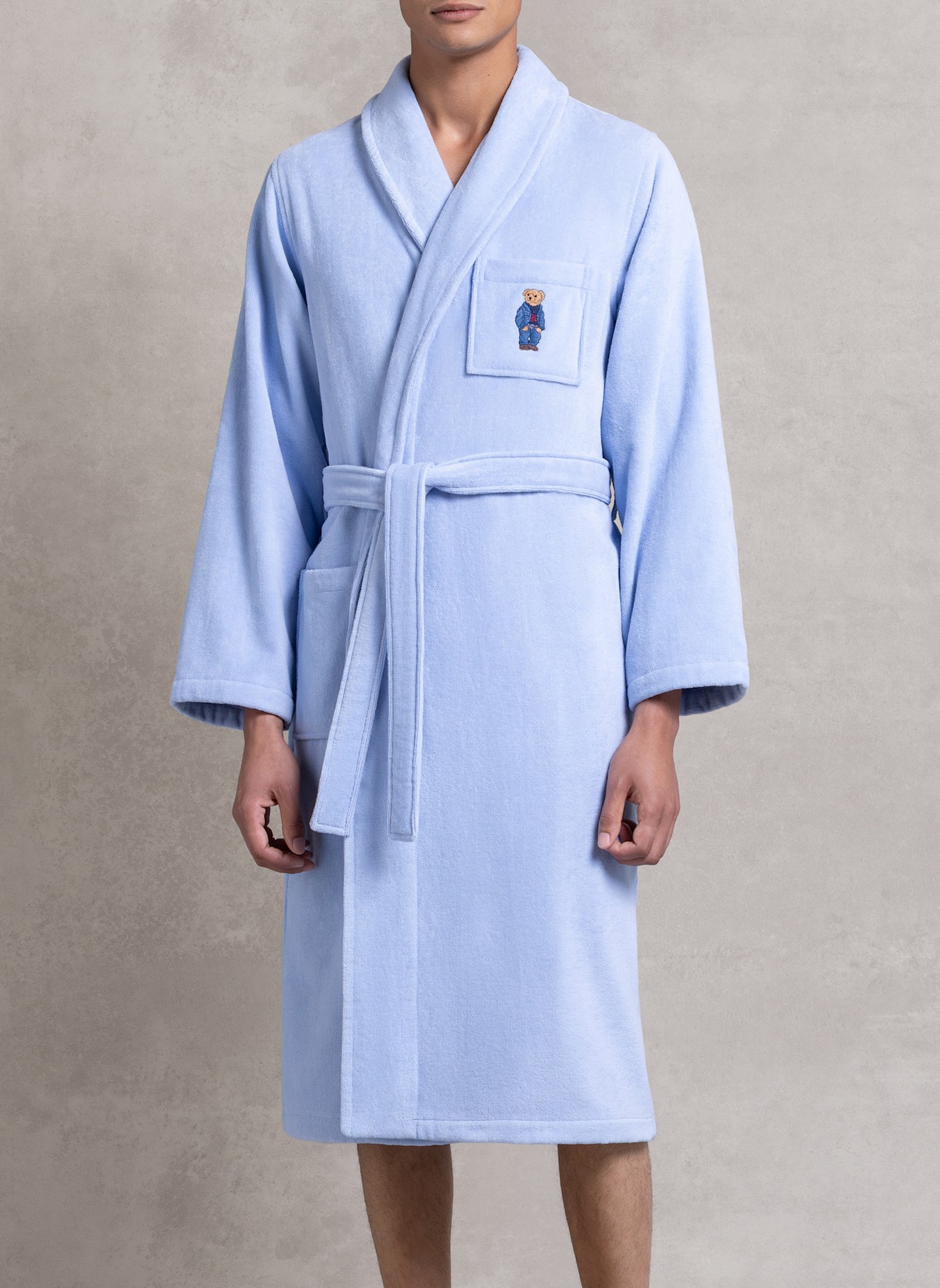 RALPH LAUREN HOME Bademantel DENIMBEAR: BLAU