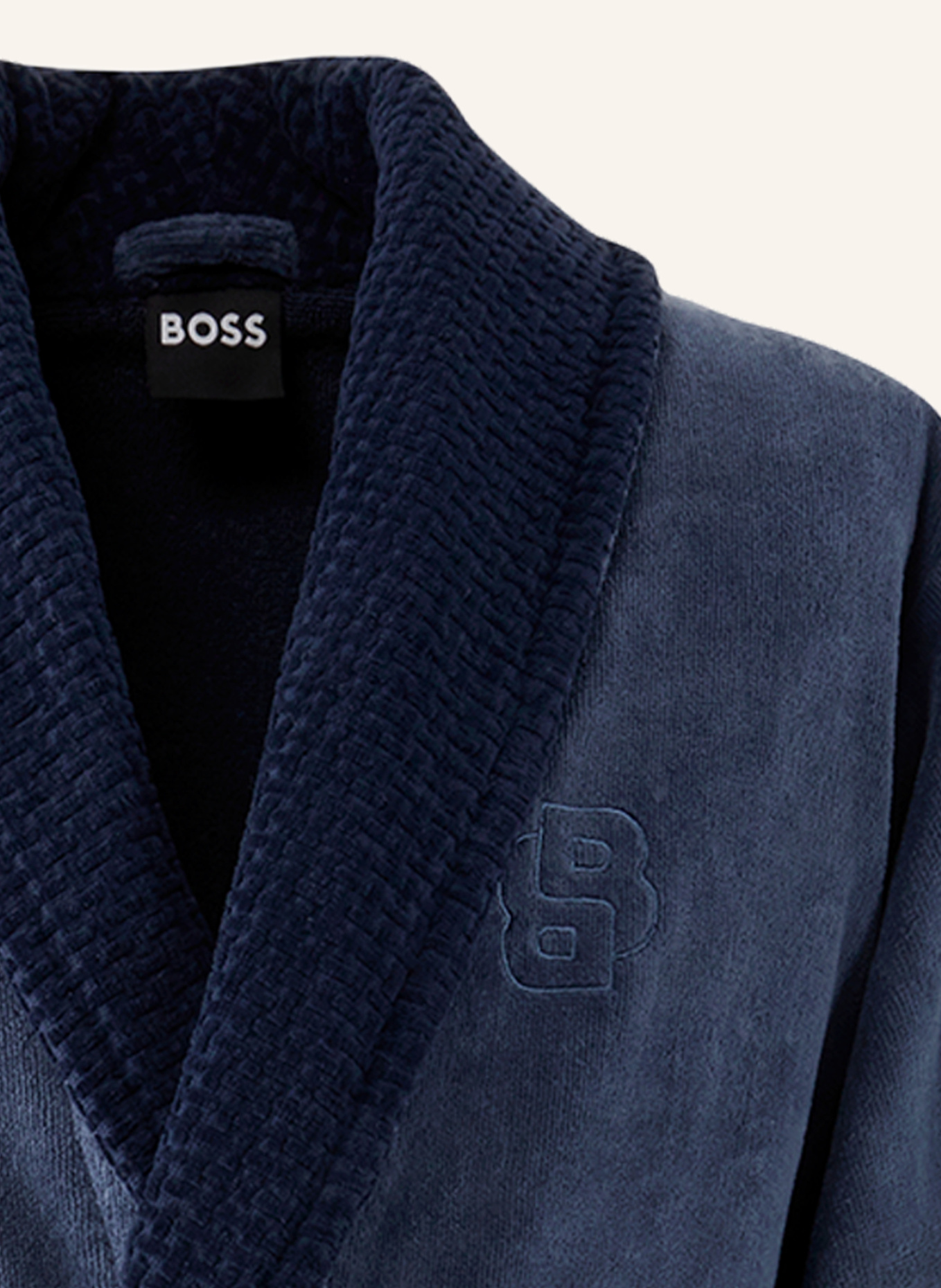 BOSS Bademantel DOUBLEB: GRAU