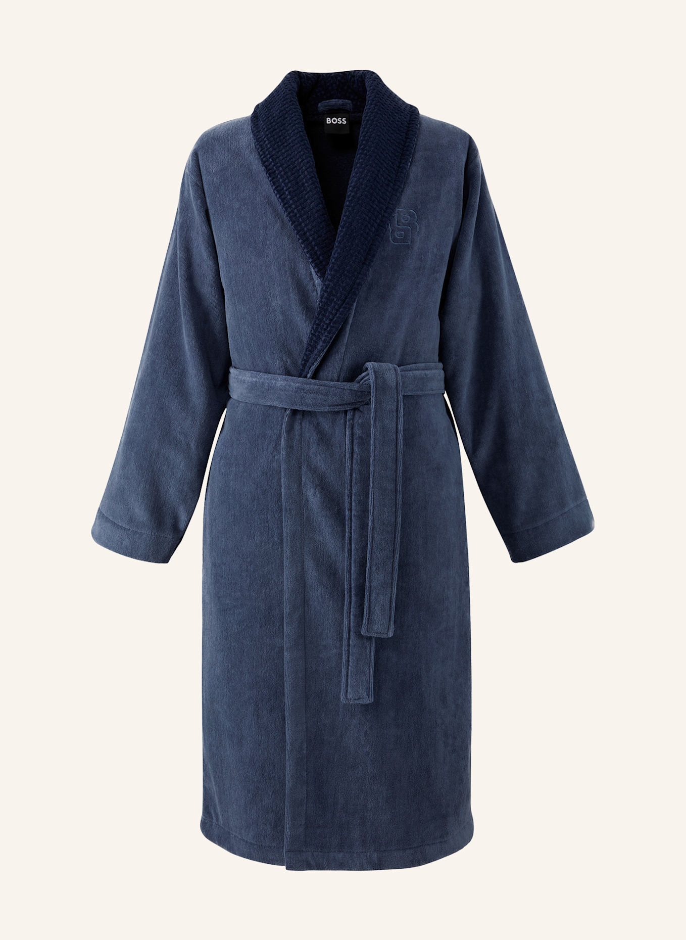 BOSS Bademantel DOUBLEB: GRAU