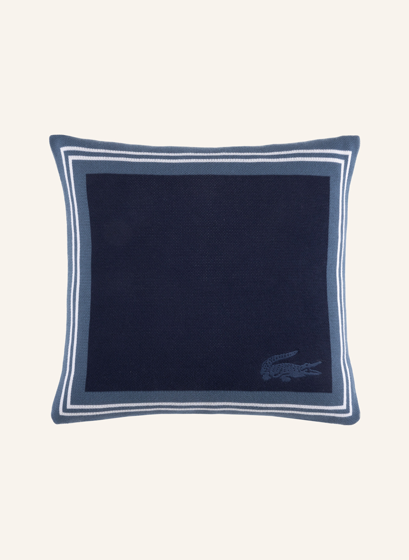 LACOSTE Dekokissenhülle LFRAME: DUNKELBLAU