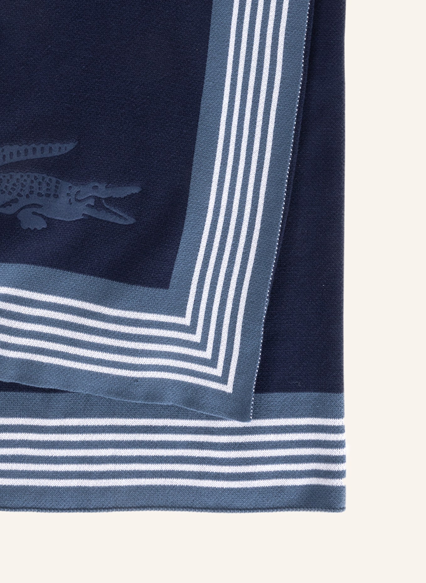 LACOSTE Plaid LFRAME: DUNKELBLAU