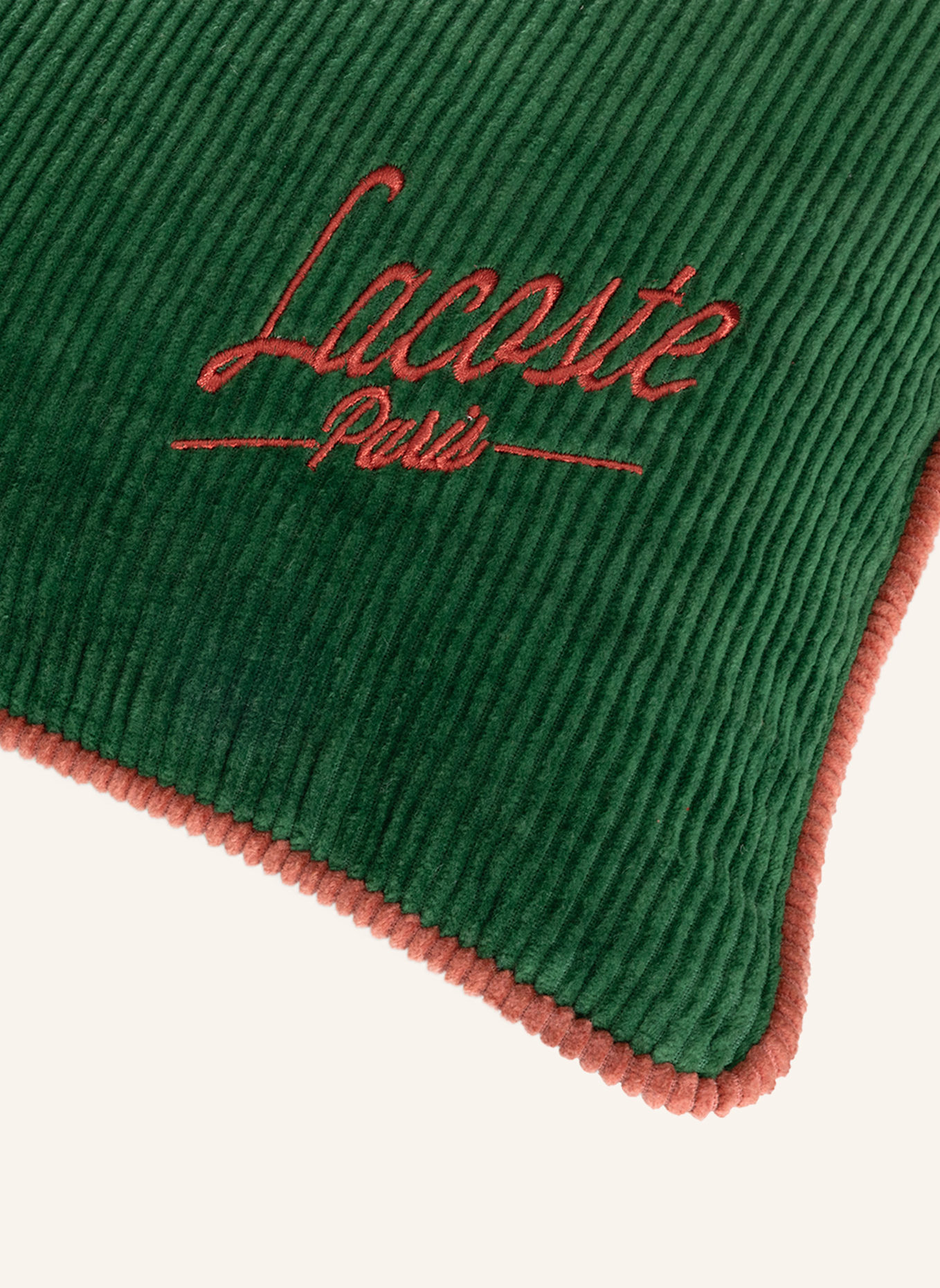 LACOSTE Dekokissenhülle LVELVET: GRÜN