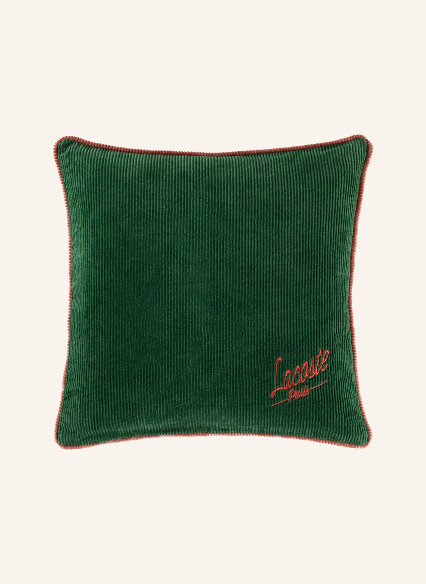 LACOSTE Dekokissenhülle LVELVET: GRÜN