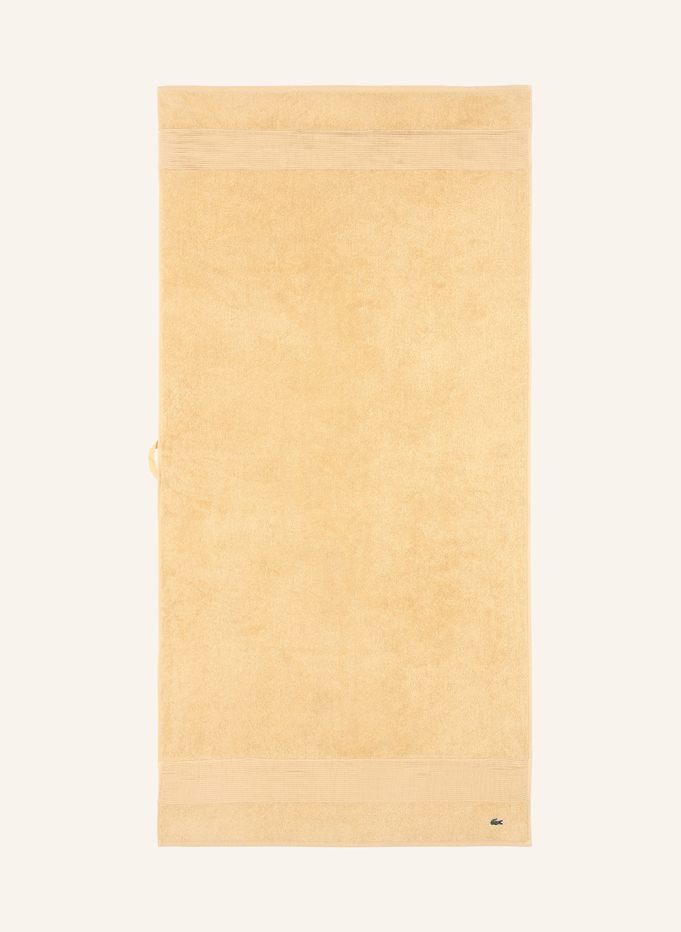 LACOSTE Duschtuch LLECROCO: BEIGE