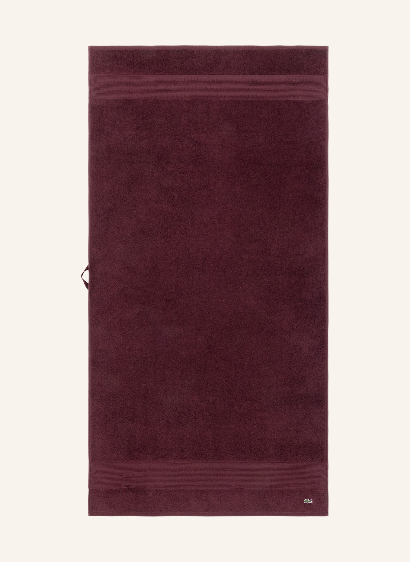 LACOSTE Duschtuch LLECROCO: ROT