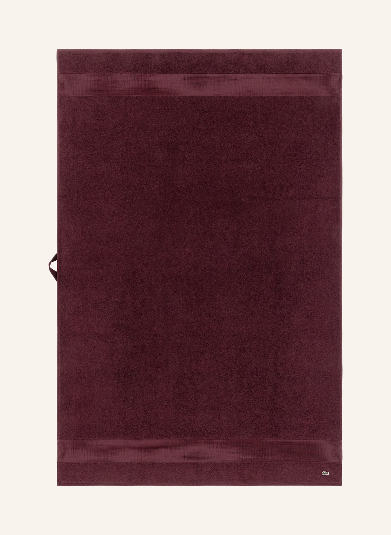 LACOSTE Badetuch LLECROCO: ROT