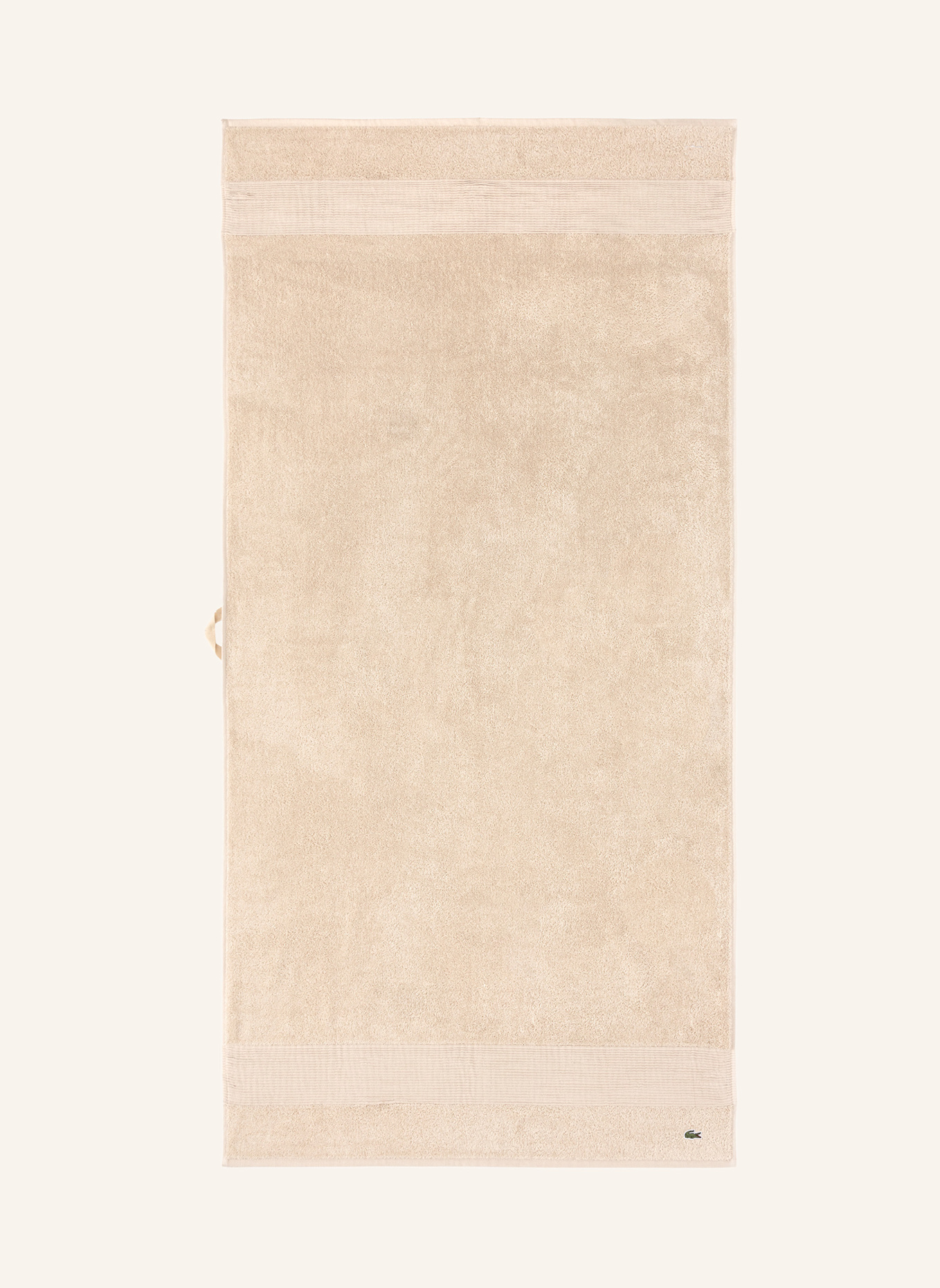 LACOSTE Duschtuch LLECROCO: BRAUN