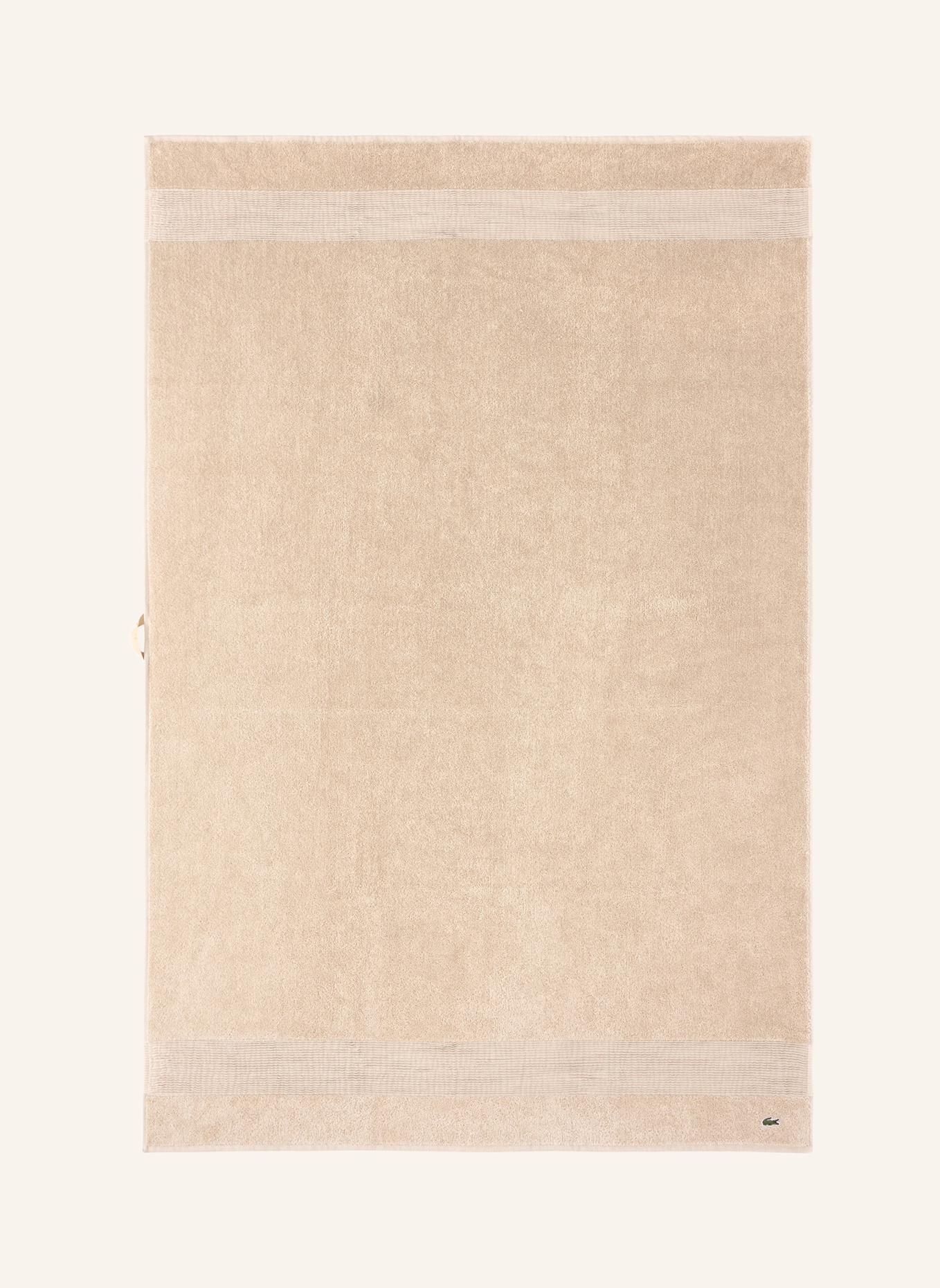 LACOSTE Badetuch LLECROCO: BRAUN