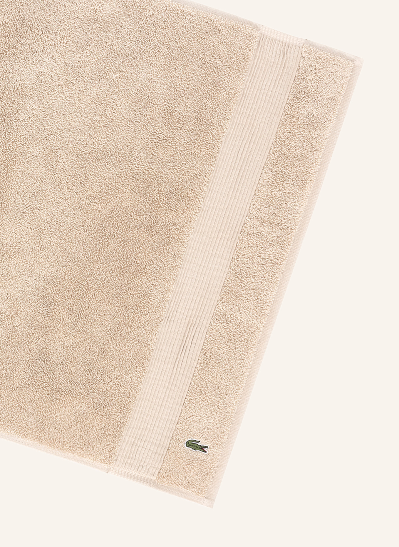 LACOSTE Badematte LLECROCO: BRAUN