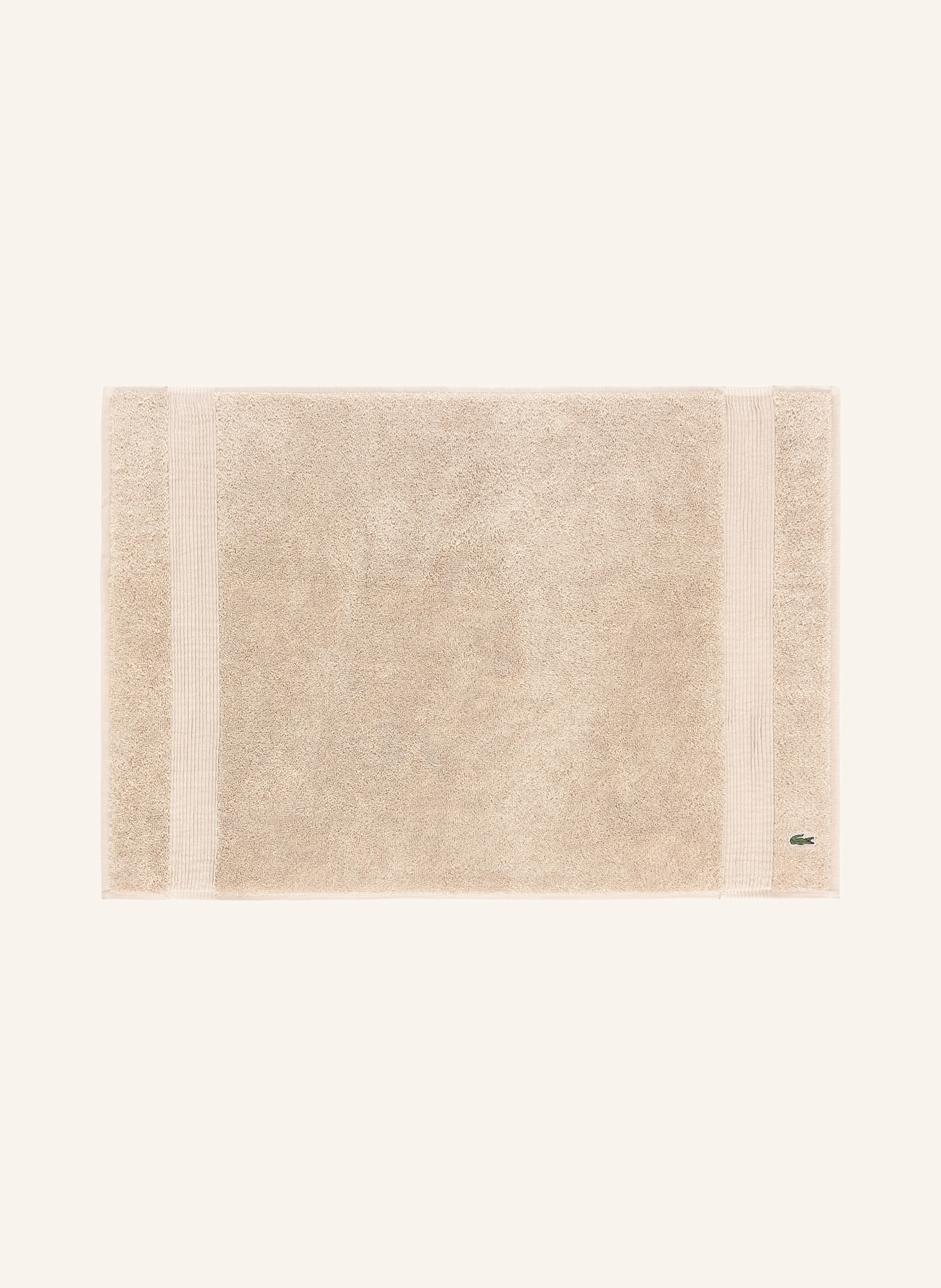 LACOSTE Badematte LLECROCO: BRAUN