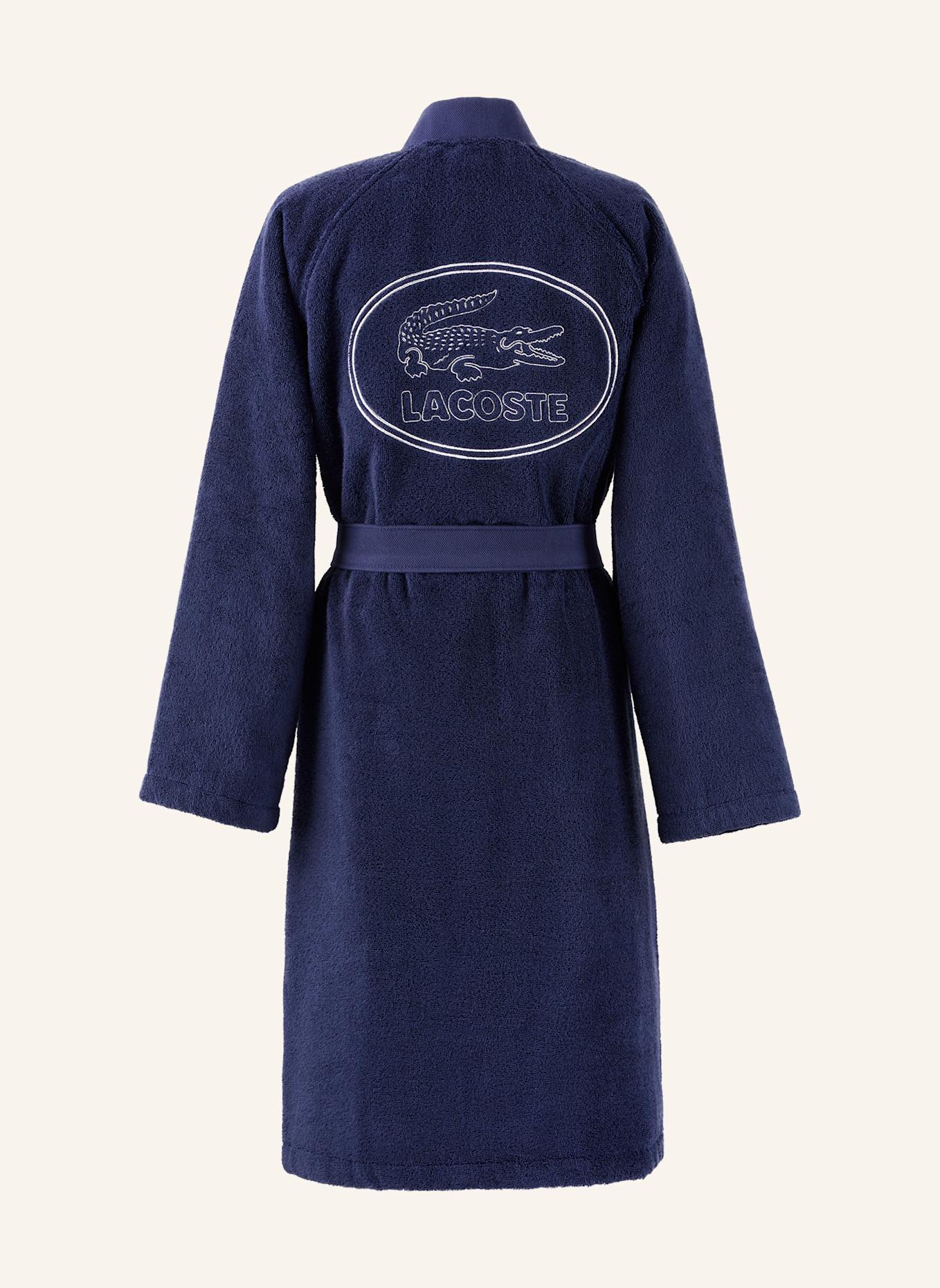 LACOSTE Bademantel LDEFILE: DUNKELBLAU