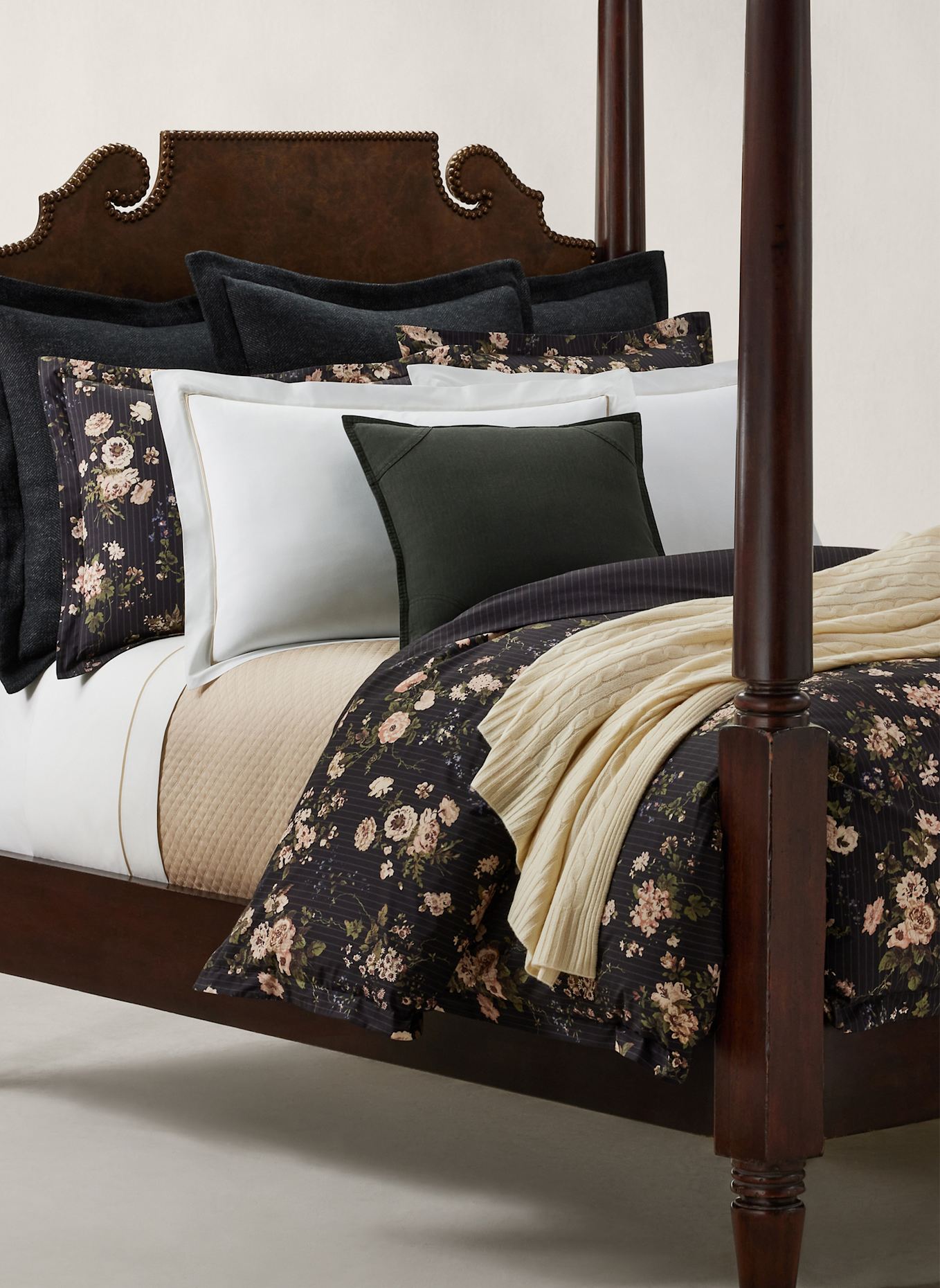 RALPH LAUREN HOME Bettwäsche Set THOMPSON: ROT/ WEISS