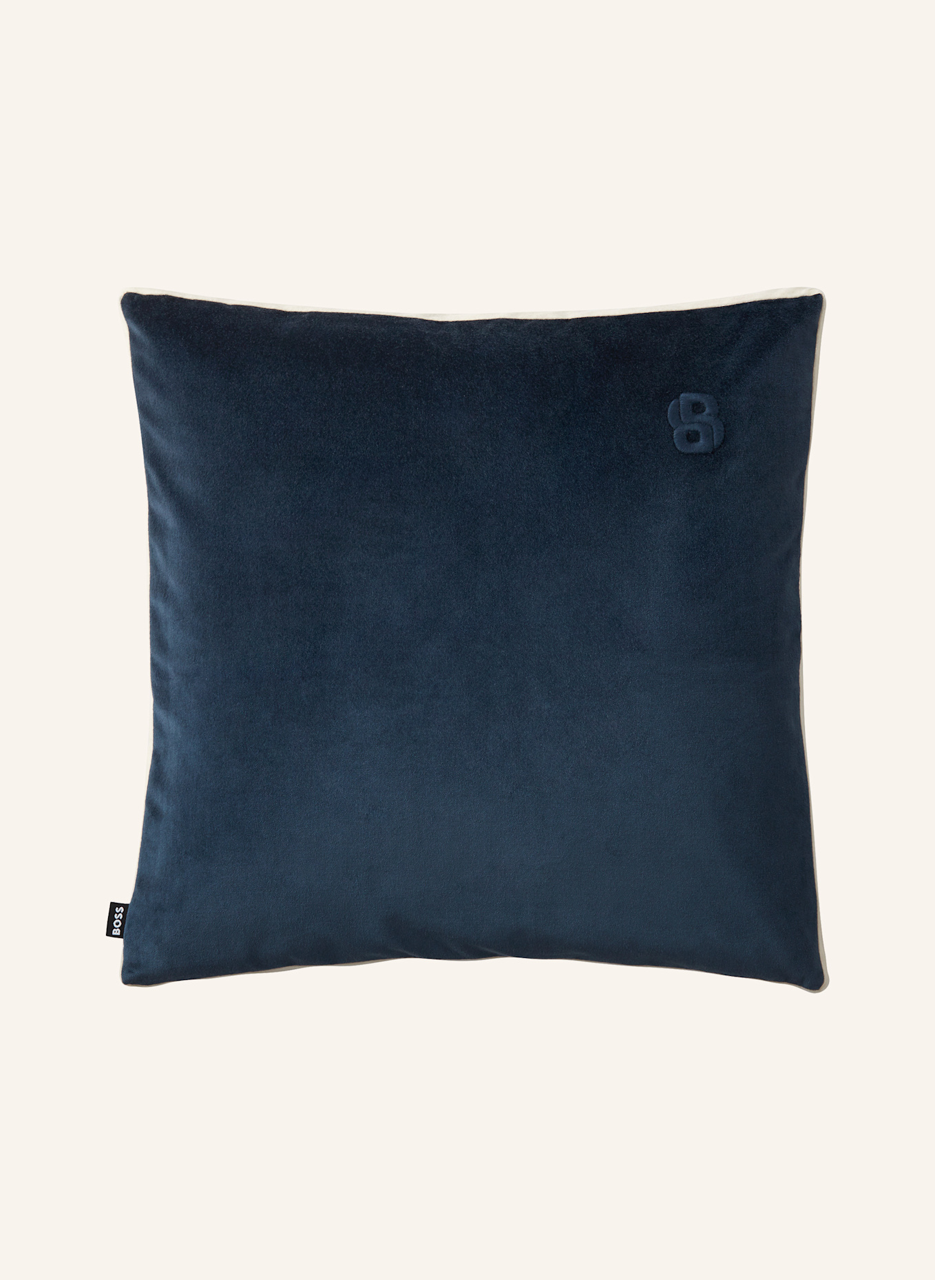 BOSS Dekokissenhülle BVELVET: DUNKELBLAU
