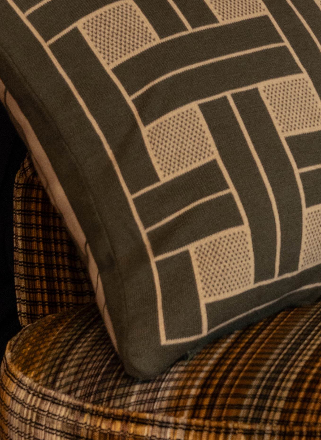 KENZO HOME Dekokissenhülle KWEAVE: KHAKI