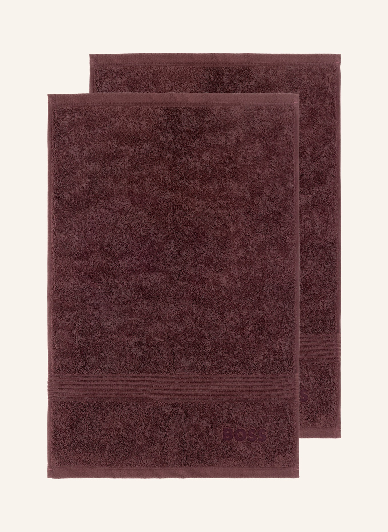 BOSS Gästetuch 2er Set LOFT: BRAUN