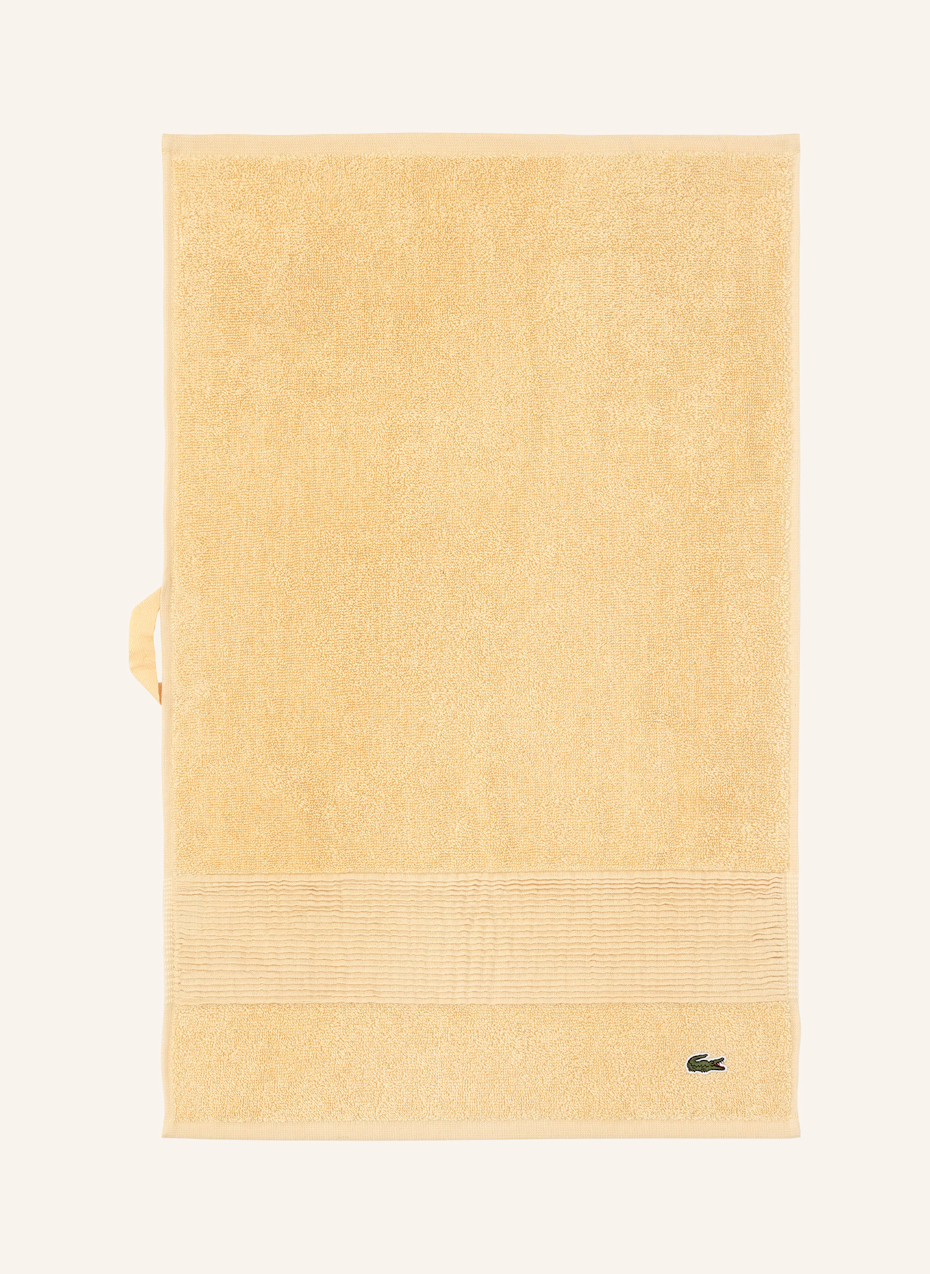 LACOSTE Gästetuch 2er Set LLECROCO: BEIGE